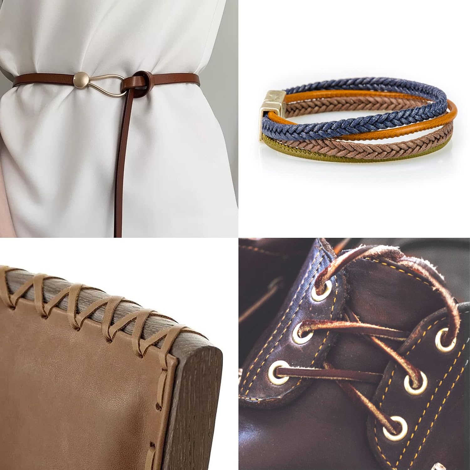 Ringsun 2 Inches Wide Flat Leather Straps for Crafts, Full Grain Leather Strips for Crafts, Tooling (2mm Thick 72.5 Inches Long Dark Brown) - Image 5