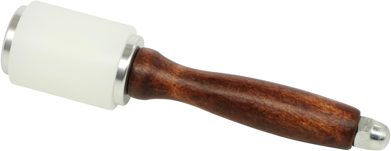 Alternative view of Leathercraft Wooden Handle Nylon Hammer - Wood Leather Carving Hammer Mallet for DIY Stamping Sew Leather Cowhide Tool