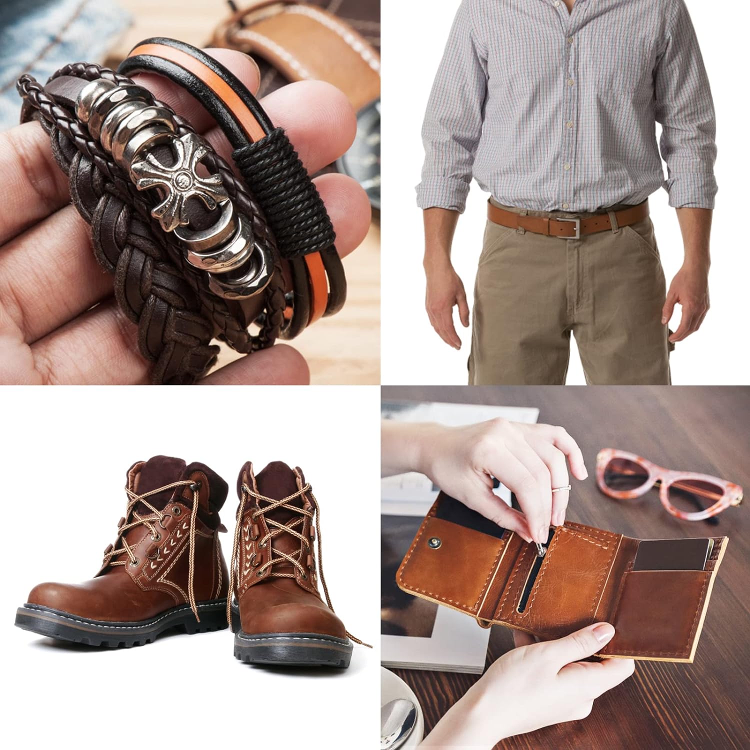 Ringsun 2 Inches Wide Flat Leather Straps for Crafts, Full Grain Leather Strips for Crafts, Tooling (2mm Thick 72.5 Inches Long Dark Brown) - Image 6