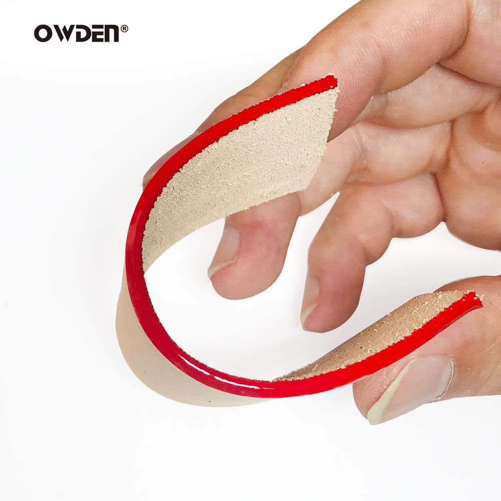 OWDEN 2Pcs. Leather Edge Dye Tool,Ebony Wood Handle, Double Bearing configure for Smooth Rolling.Edge Dye Roller Leather Edge Oil Printing Tool for Leather Craft Working - Image 5