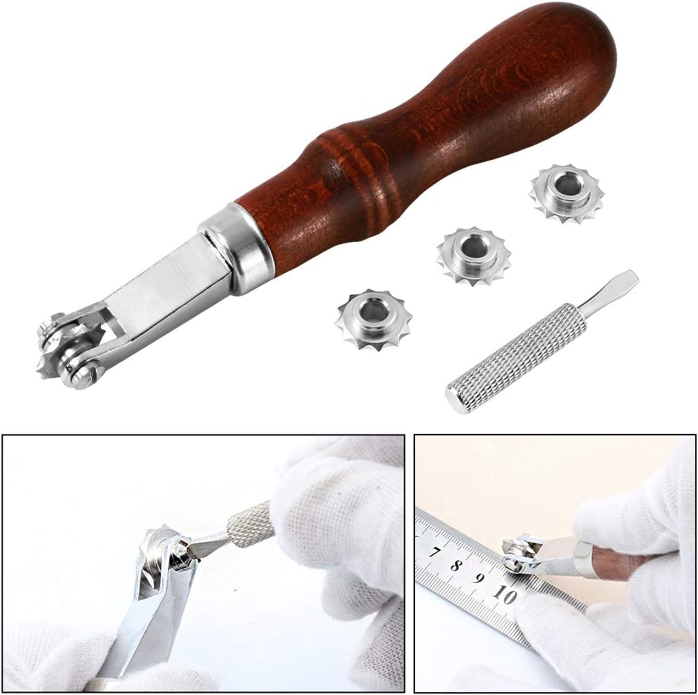 Alternative view of Leathercraft Spacer Set, DIY Spacers Embossing System Set, Leather Craft Sewing/Stitch Spacer Stitching Wheel Marker Tool for Arts and Leather Work