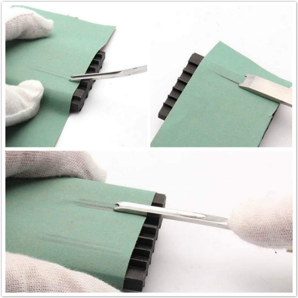 Sharpener for Leather Cutter Head Leather Beveler Sharpen Leather Edger Professional Wide Shovel Cutting Skiving Grinding Tool for Leathercraft - Image 3