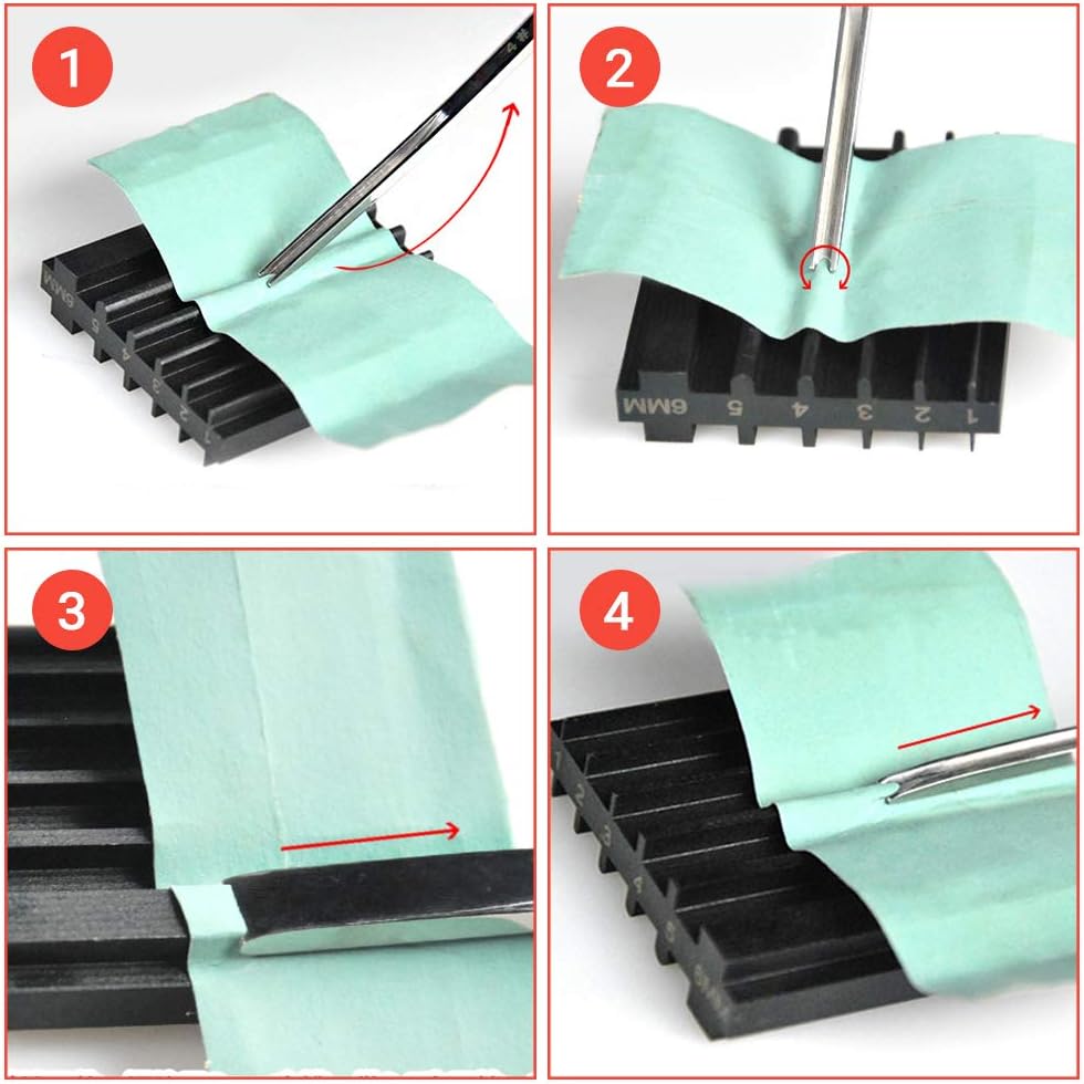 Sharpener for Leather Cutter Head Leather Beveler Sharpen Leather Edger Professional Wide Shovel Cutting Skiving Grinding Tool for Leathercraft - Image 4