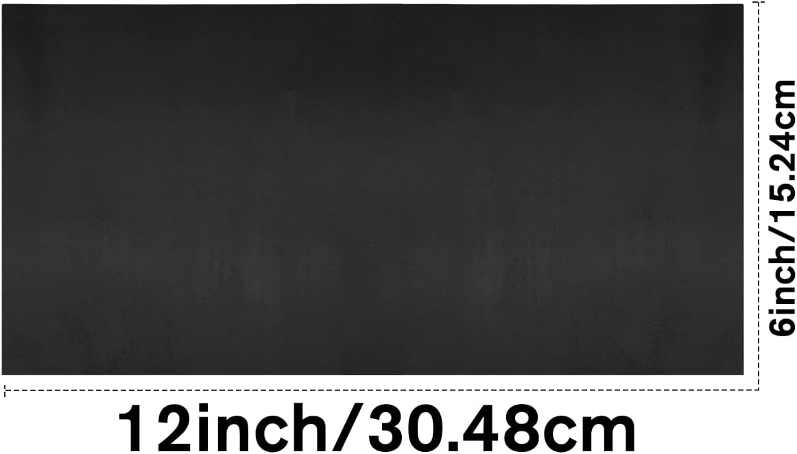 Alternative view of Black Leather Sheets for Crafts Tooling Leather Square 1.8-2.1mm Thick Full Grain Leather Pieces Genuine Cowhide Leather for Crafts Sewing Hobby Workshop 6"x12"