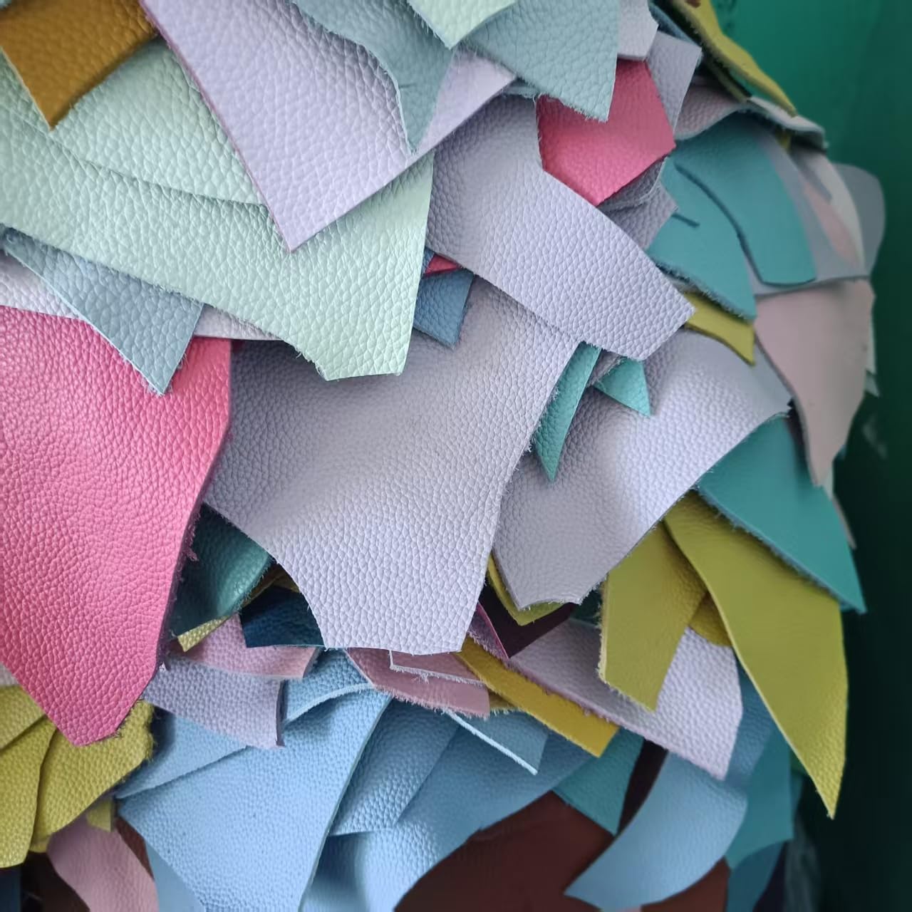 Alternative view of Leather Scraps, 1.5-2.0mm (3.6-5 oz) Thick Genuine Cowhide Scraps, Leather Scrap for Tools/Crafts/DIY, Mixed Colors,Leather for Crafting (Thick 500 Grams)