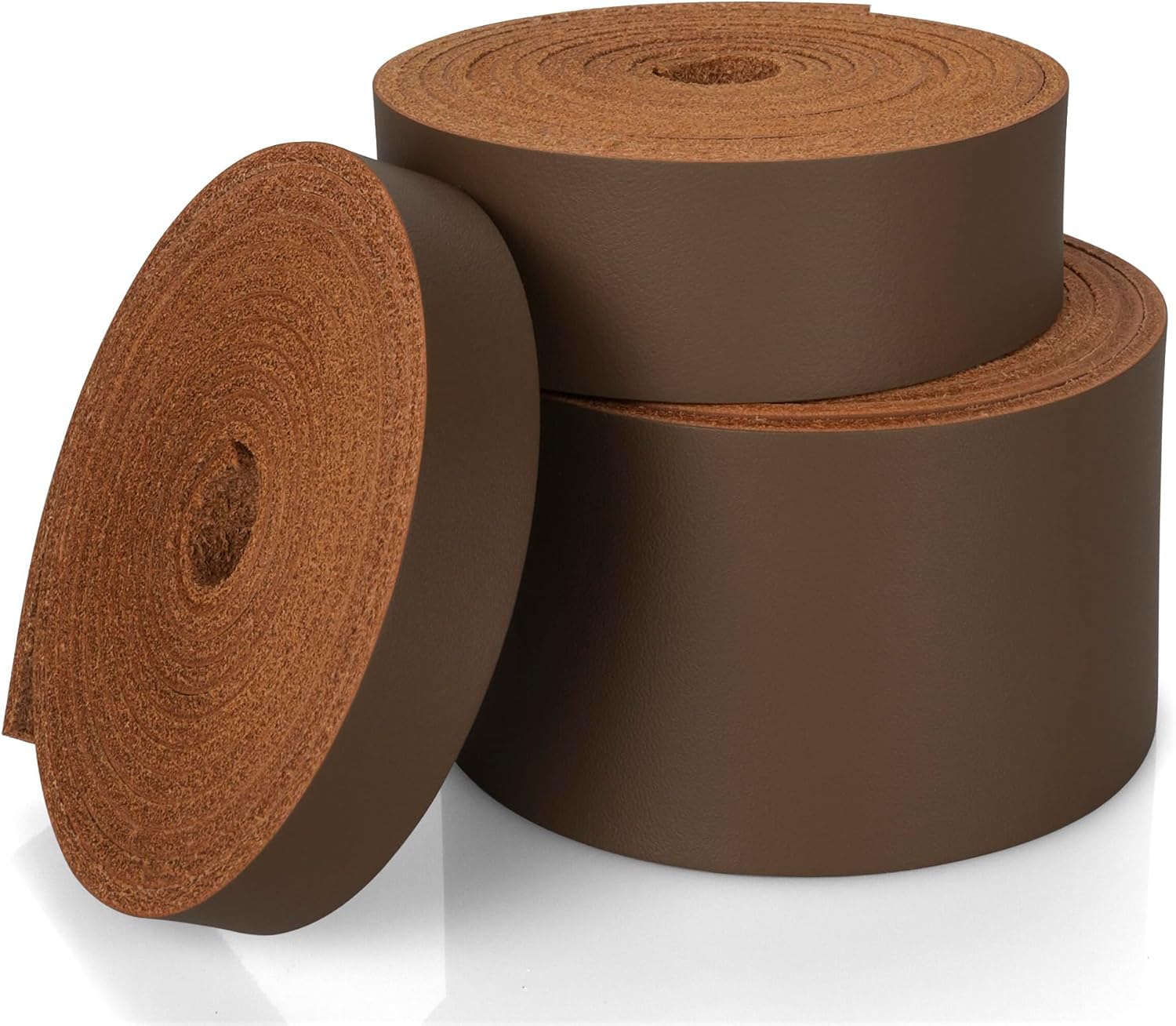 JinRuiKJ Top Grain Leather Strap - 1/2 Inch Wide 72 Inches Long Brown Leather Strips - Very Suitable for DIY Arts & Craft Projects, Traction Ropes, Bag Straps, Furniture Handles