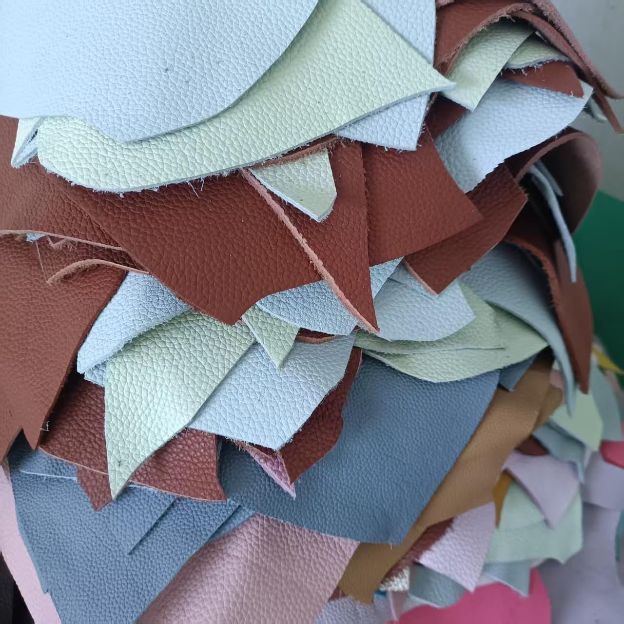 Leather Scraps, 1.5-2.0mm (3.6-5 oz) Thick Genuine Cowhide Scraps, Leather Scrap for Tools/Crafts/DIY, Mixed Colors,Leather for Crafting (Thick 500 Grams) - Image 8