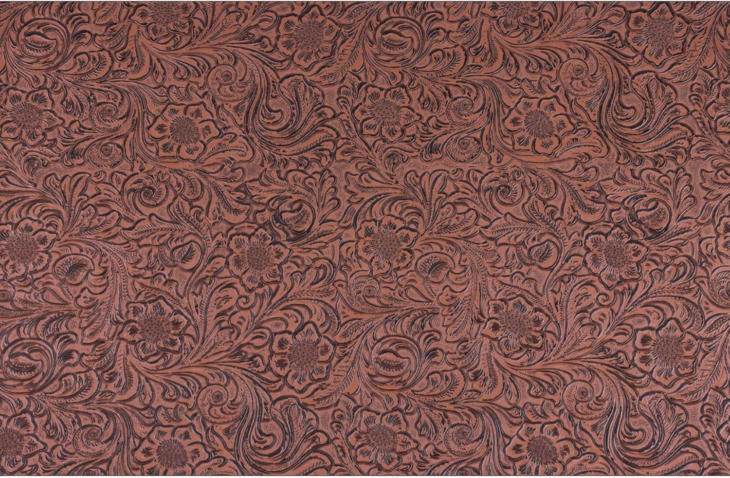 Solid Color Embossed Faux Leather Sheets 12 "x53 (30cm x 135cm) Embossed Texture Leather Fabric, Widely Used in Leather Earrings, Keychains, Sewing DIY Projects ﻿ (Brown)