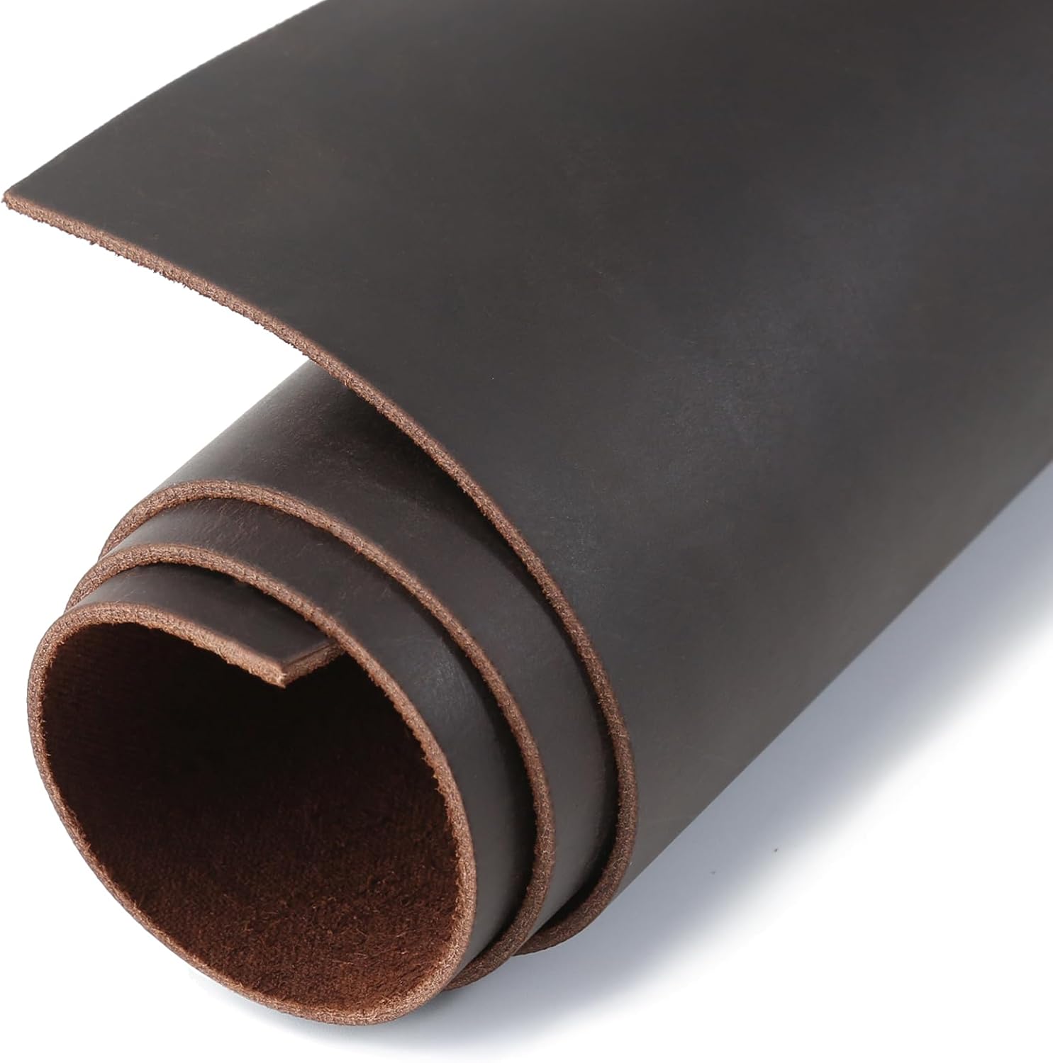 G-FAVOR Genuine Leather Sheets for Crafts Full Grain Leather Tooling Leather Square 2mm Thick Cowhide Leather for Crafting Tooling Sewing, Brown, 8"x12" - Image 9