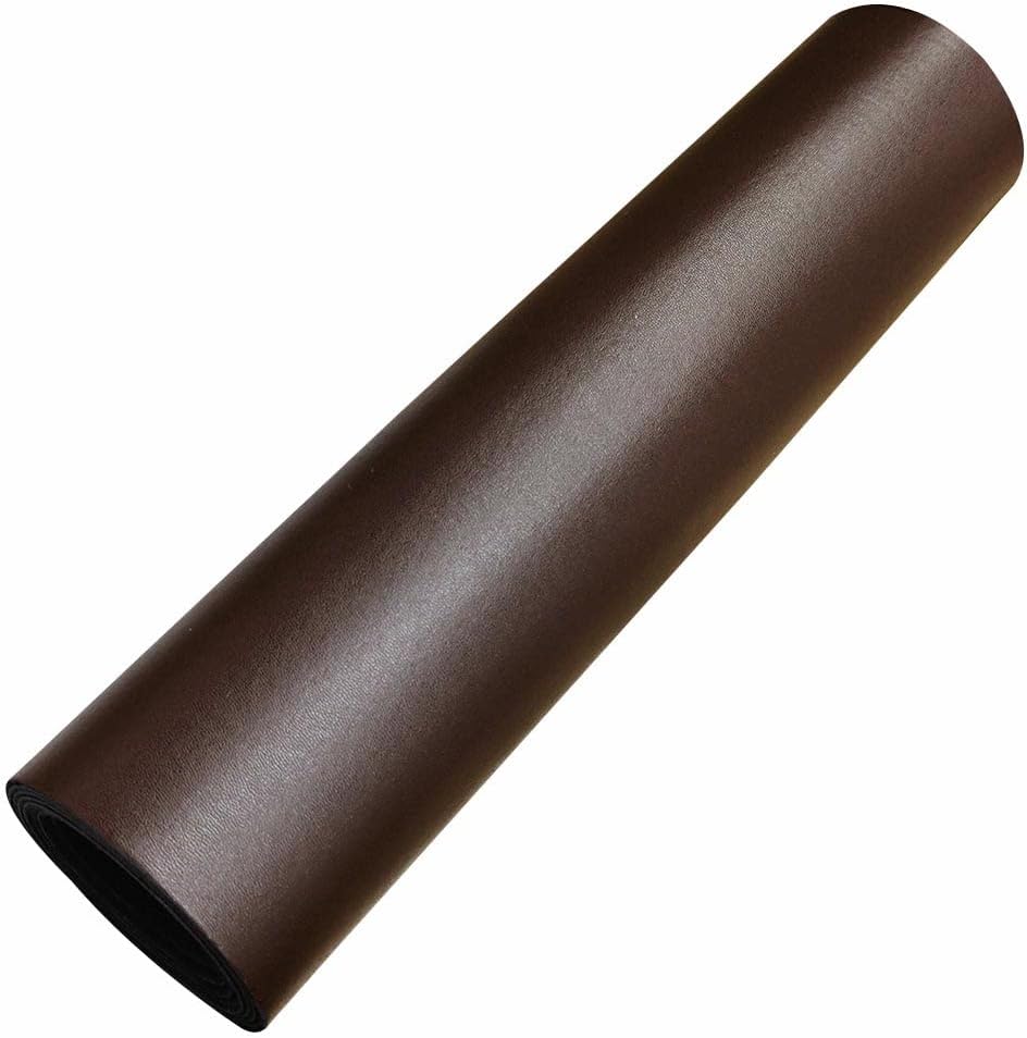 Alternative view of HYANG Smooth Solid Color Chocolate Faux Leather Sheets 1 Rolls 12"X53" (30cmX135cm),Faux Leather is Great for, Bows,Earrings Handmade DIY Craft Projects Making