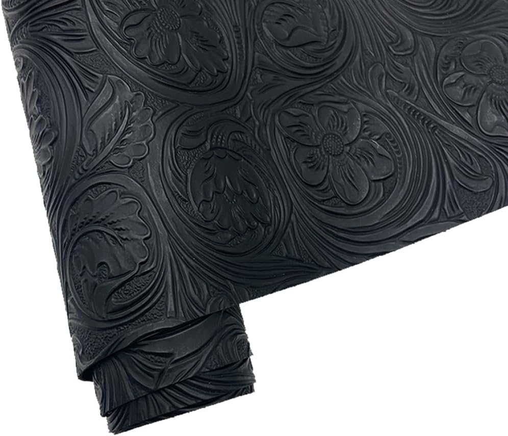 Embossed Faux Leather Sheets for Earrings Purses Making, 12 x 54 inch (32x137cm) Dragonfly Butterfly Flower Faux Leather for DIY Crafts Sewing Supplies (Light Green) - Image 5