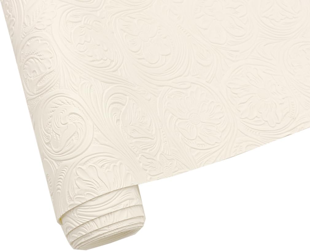 Embossed Faux Leather Sheets for Earrings Purses Making, 12 x 54 inch (32x137cm) Dragonfly Butterfly Flower Faux Leather for DIY Crafts Sewing Supplies (Light Green) - Image 7