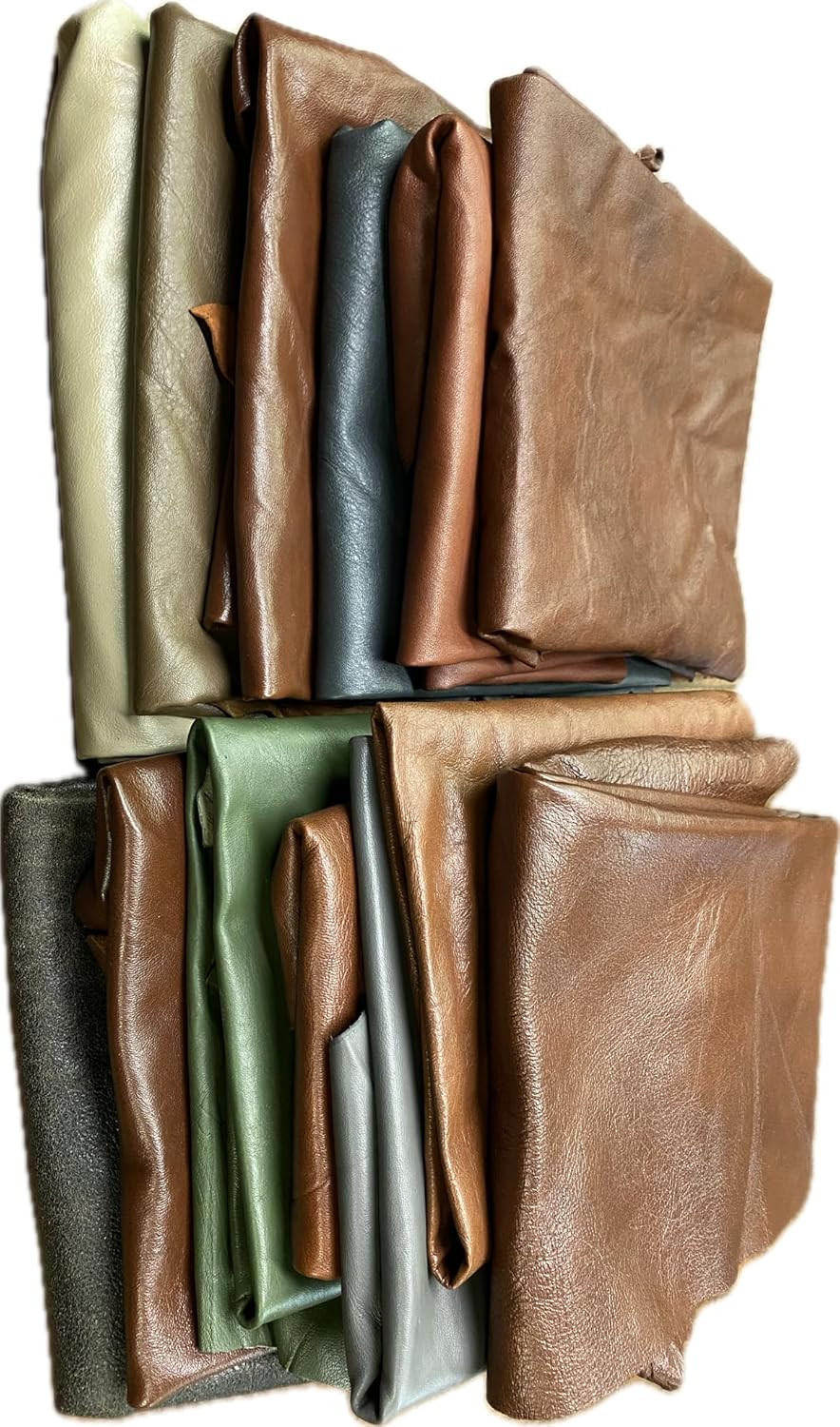 Alternative view of REED Full Grain Soft Sheep Skin Leather Remnants, Assorted Colors, for Crafts, Jewelry, Journal Making (1, Pounds)