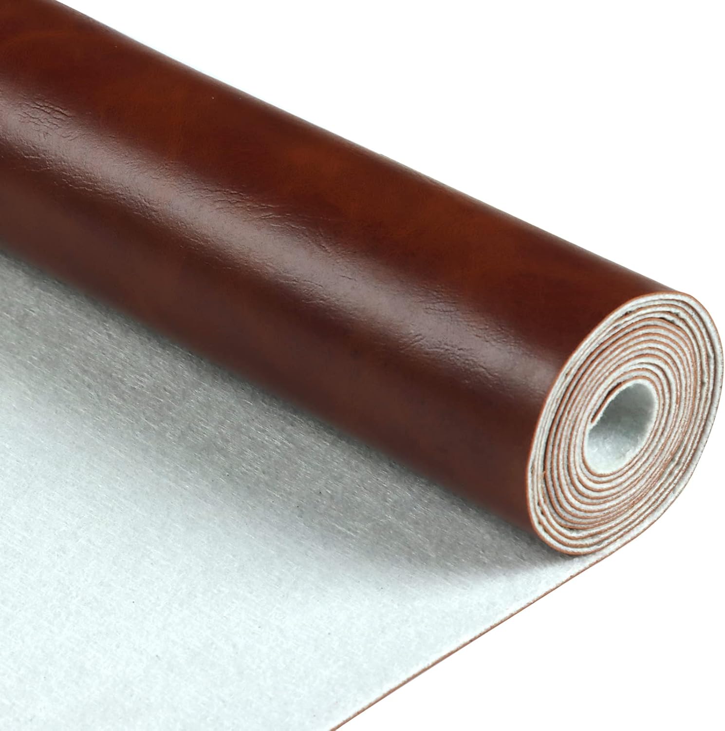 Smooth Solid Color Dark Brown Faux Leather Roll 12"X53"(30cmX135cm), Material for Making Crafting,Making Handicrafts,Leather Earrings, Bows, DIY Sewing (Dark Brown)