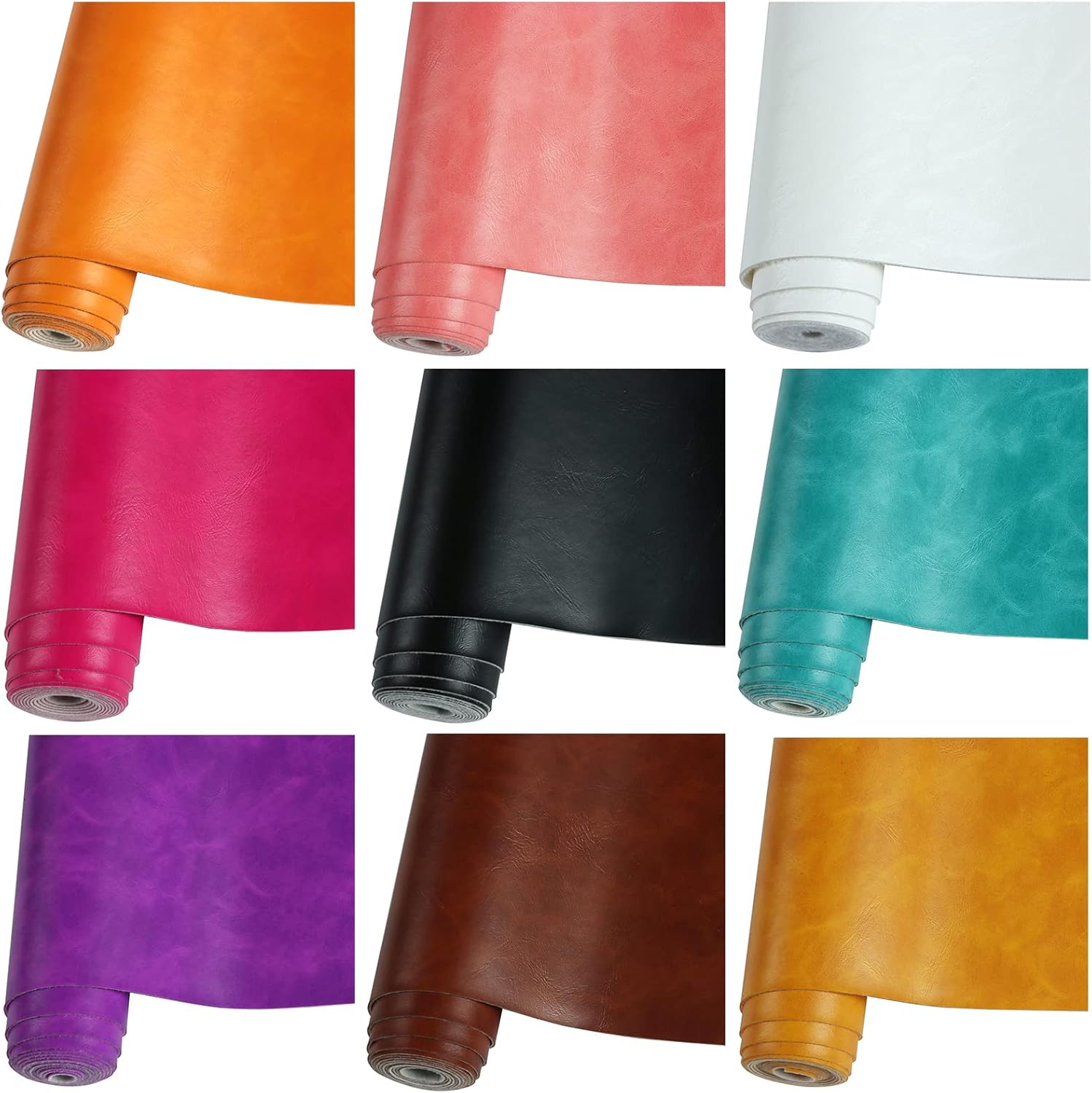 Smooth Solid Color Dark Brown Faux Leather Roll 12"X53"(30cmX135cm), Material for Making Crafting,Making Handicrafts,Leather Earrings, Bows, DIY Sewing (Dark Brown) - Image 3