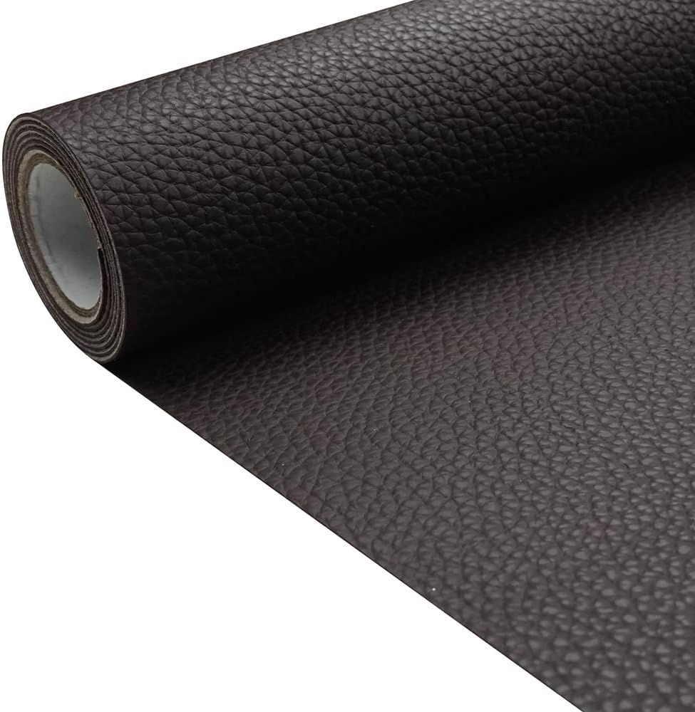 Orange Litchi Texture PU Fabric Leather 11.8x53.14 Inch(30x135 CM) 1.13mm Thick Faux Synthetic Leather Material for Upholstery Crafts, DIY Sewings, Sofa, Handbag, Earrings, Hair Bows Decorations - Image 7