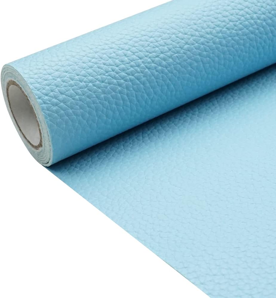 Orange Litchi Texture PU Fabric Leather 11.8x53.14 Inch(30x135 CM) 1.13mm Thick Faux Synthetic Leather Material for Upholstery Crafts, DIY Sewings, Sofa, Handbag, Earrings, Hair Bows Decorations - Image 9