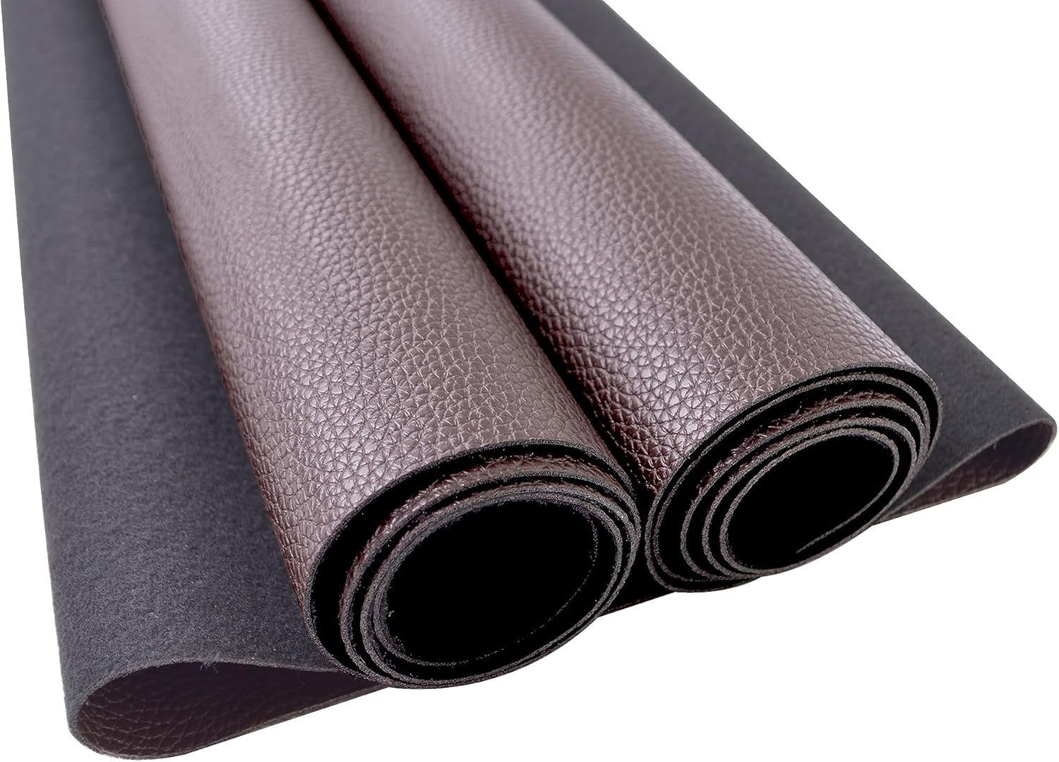 1 Yards 54" x 36" Dark Brown Faux Leather Fabric Distressed Crazy Horse Soft Fake Leather Fabric by The Yard Dark Brown Upholstery Vinyl for Sofa Bags Chairs Car Seats DIY Crafts - Image 9