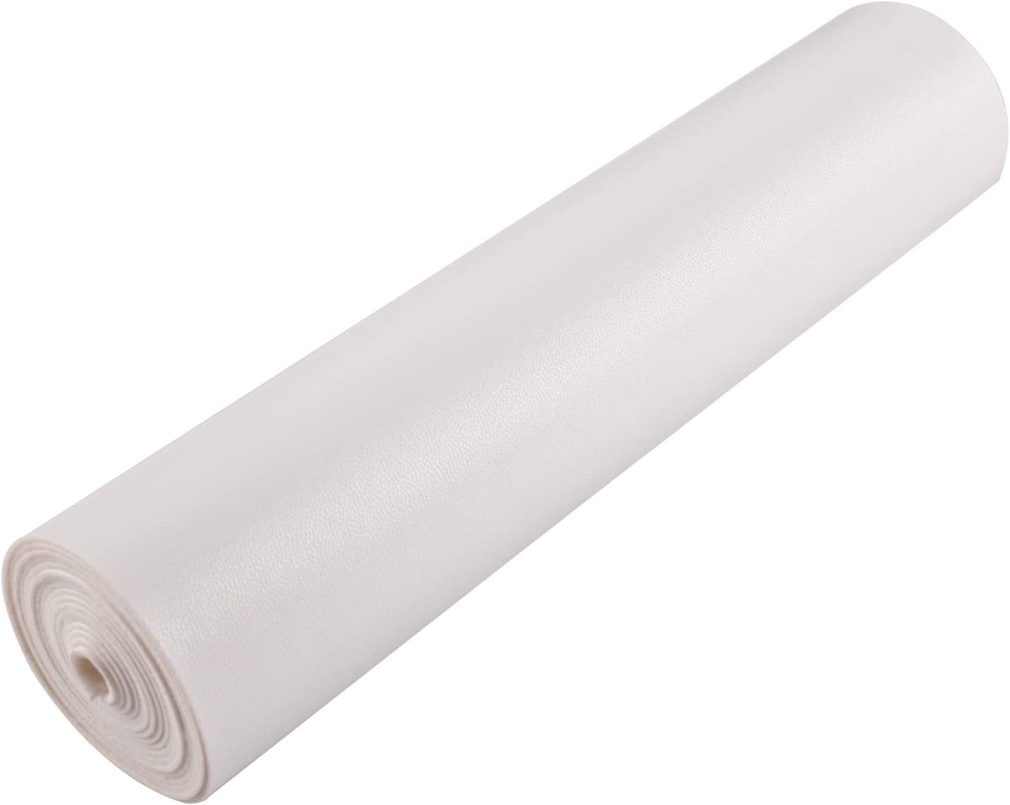 Alternative view of HGUAN Smooth Solid Color White Faux Leather 12"X53"(30cmX135cm),Faux Leather Sheets Roll Very Suitable for Making Crafts, Leather Earrings, Bows,Sewing (White)