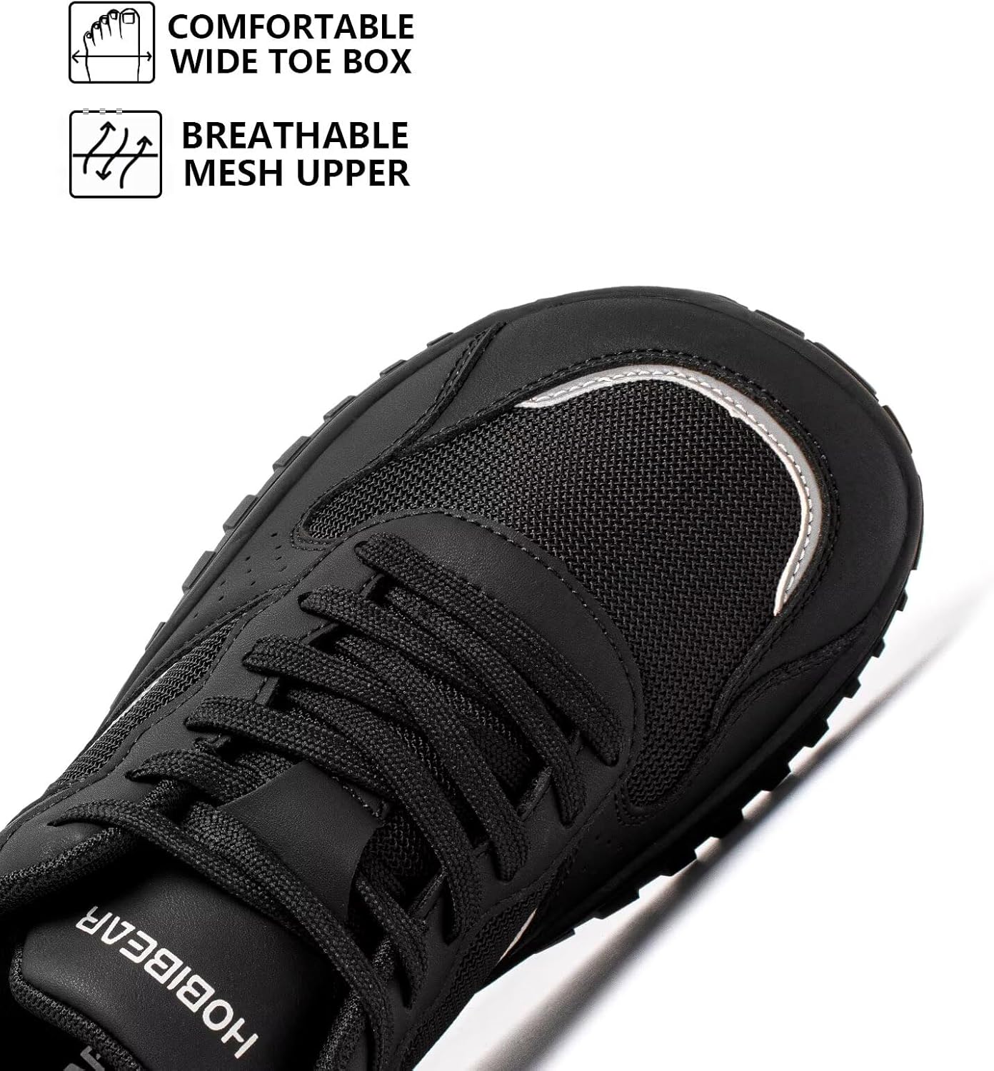 HOBIBEAR Womens Barefoot Shoes | Wide Toe Box | Comfortable Outdoor Sneaker