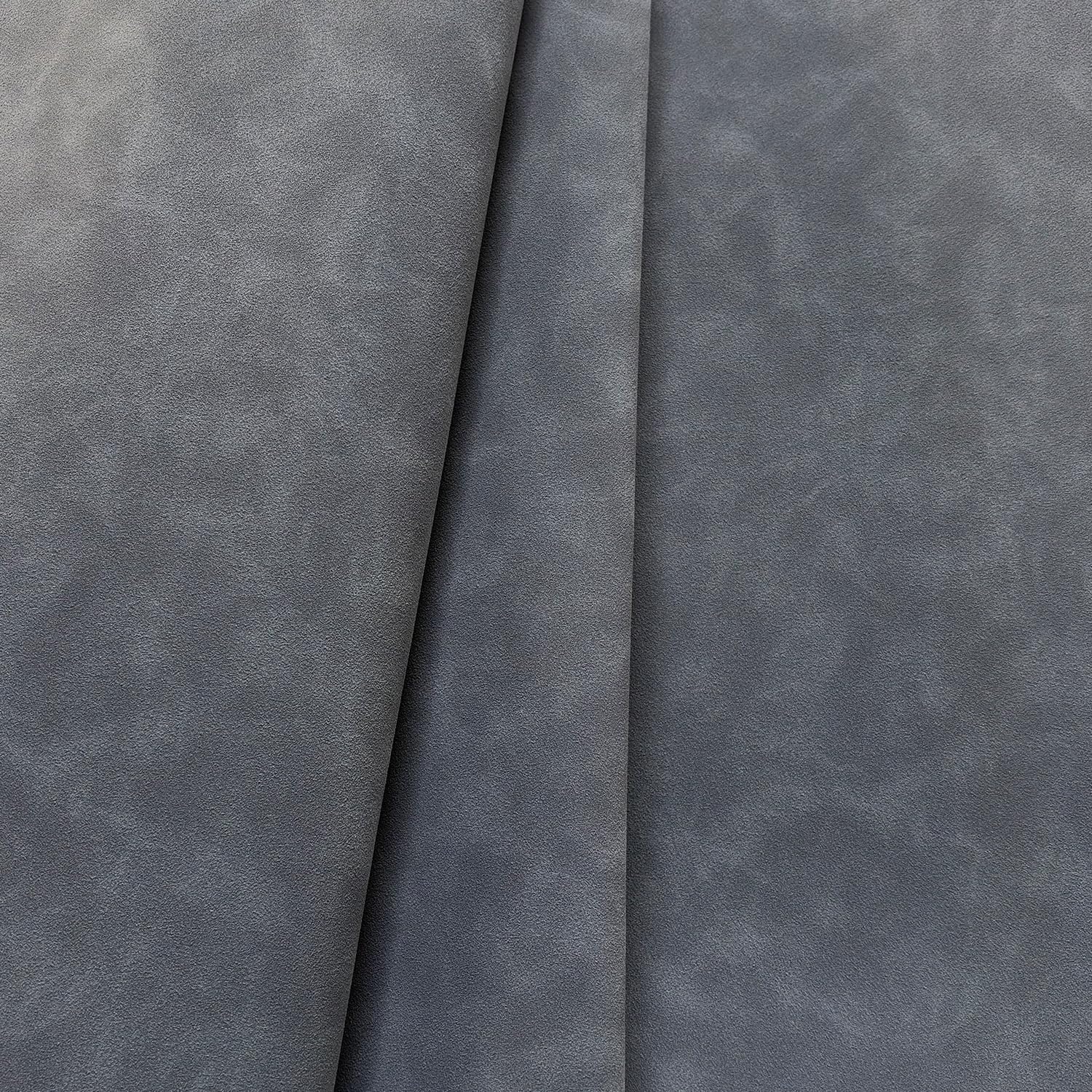Alternative view of 16" x 54" Faux Suede PU Leather Fabric for Crafts, Vintage Vegan Leatherette Fabric for Home Upholstery Handbags Purse DIY Repair Projects-Dark Gray