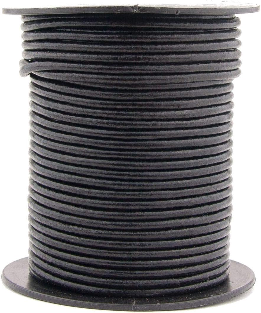 Alternative view of Xsotica Xsotica 25 Meter Real/Genuine Round Leather Cord for Jewelry Making, Leather Strips & Strings for Necklaces, Bracelets, Braiding, Crafts (Gypsy SIPPA, 2mm)