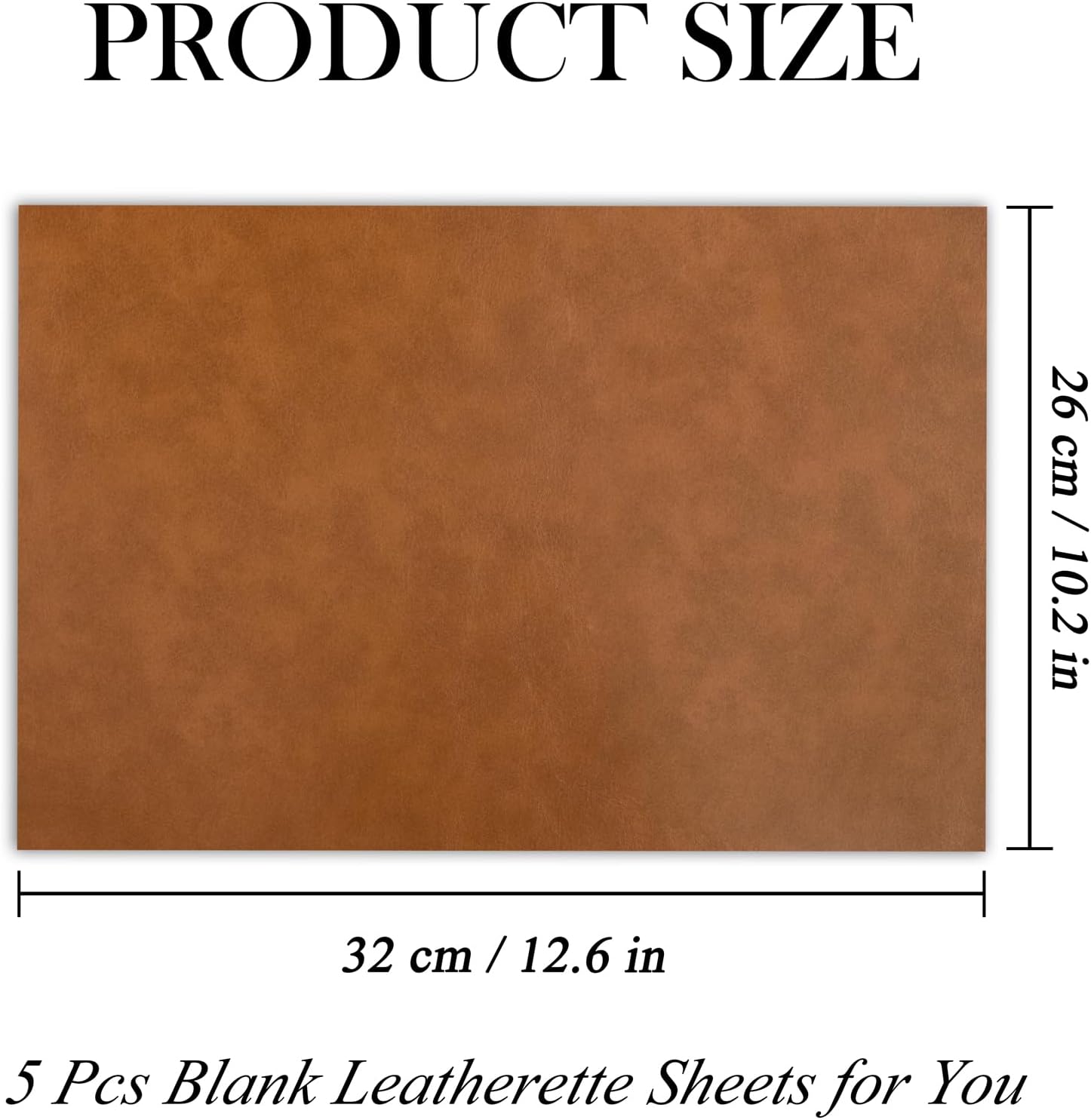 5 Pack Laserable Leatherette Sheet Faux Leather Laser Engraving Leather Blank Hat Patches with Heat Press Adhesive for Laser Engraving DIY Hat Cap Beanie UV Printing Craft Supplies (Bourbon Brown)