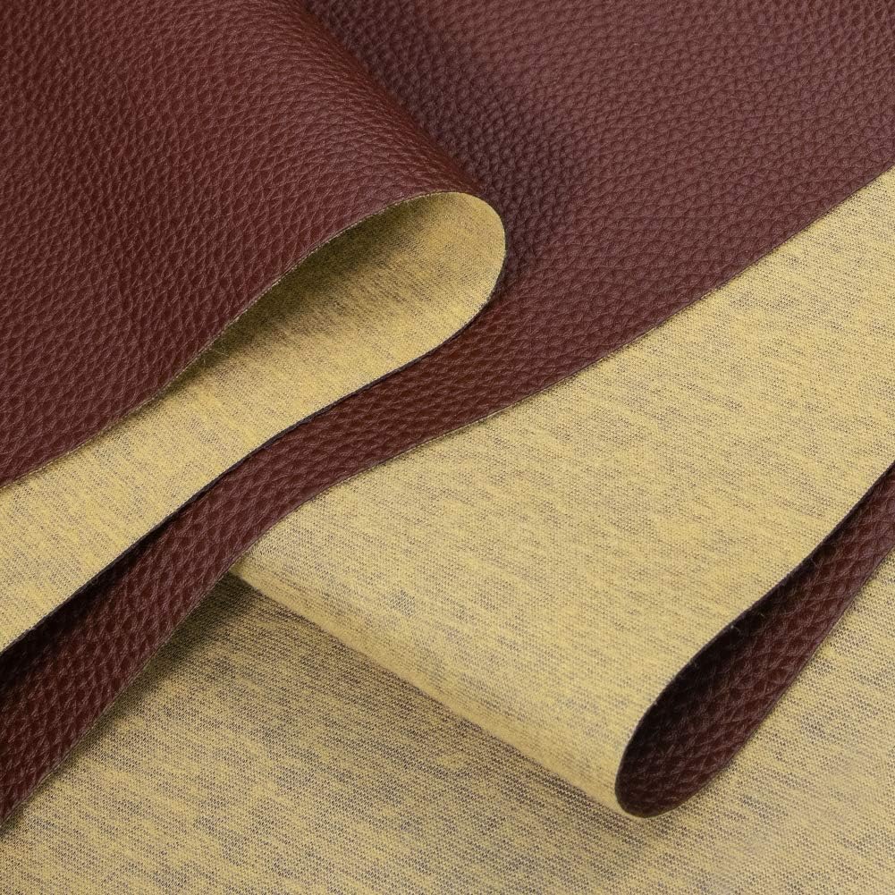 Alternative view of TORRAMI Soft Synthetic PU Fabric Material Faux Leather Sheets 2 Yards 54" x 72", 0.95mm Thick for Upholstery, DIY Crafts,Pebbled Pattern Coffee