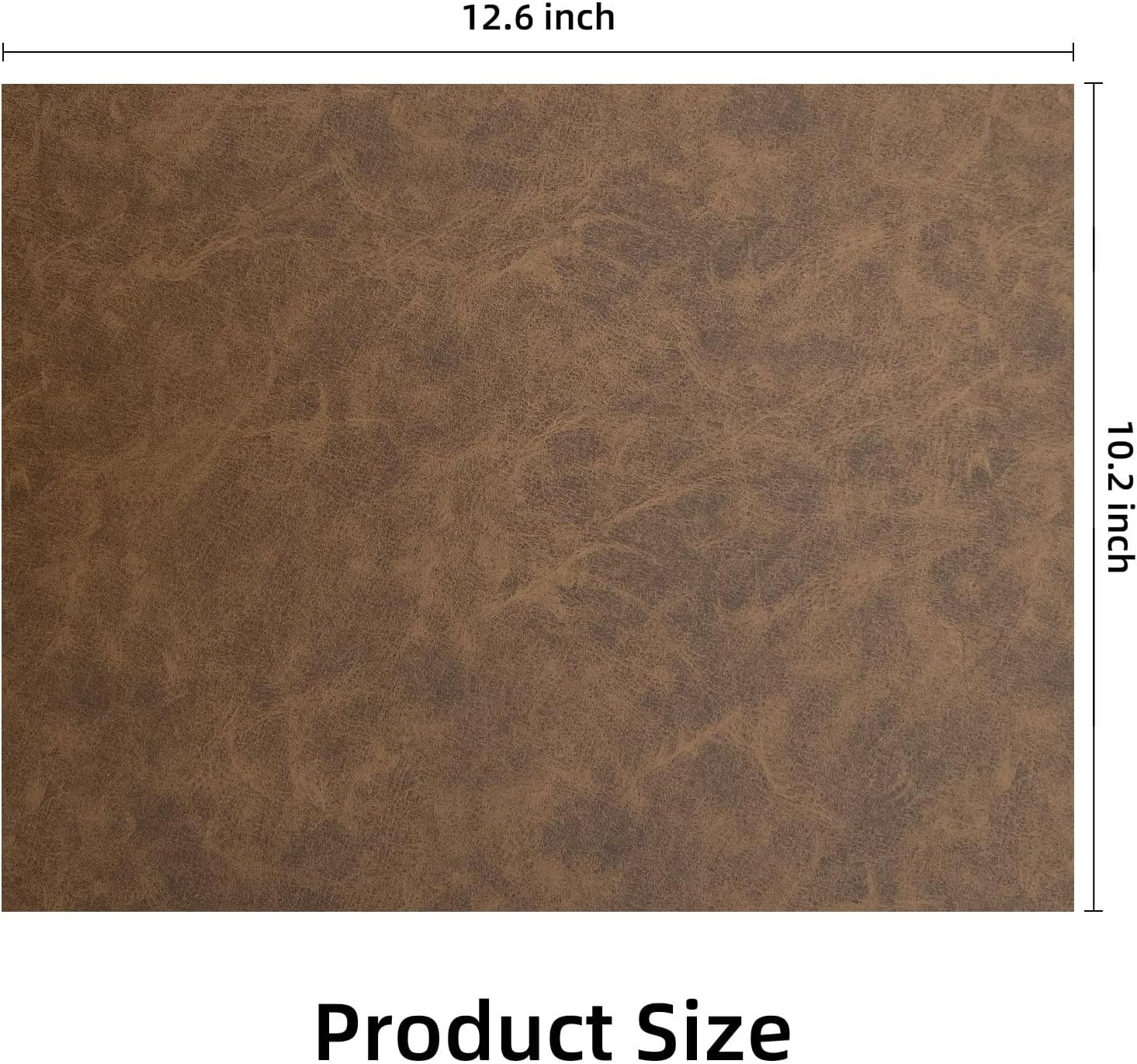 Alternative view of Laserable Leatherette Sheets with Heat Press Adhesive Backing Iron On Hat,Blank Faux Leather Patches for Laser Engraving,Engravable/Engraver Leather Material/Accessories(Rustic Brown-5 Large Pieces)