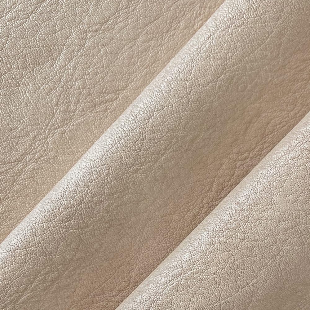 Alternative view of ONEART | Beige Faux Leather Fabric by Separated Yard, Marine Vinyl Fabric for Crafts, Soft Grain Upholstery Fabric, 36"x54"