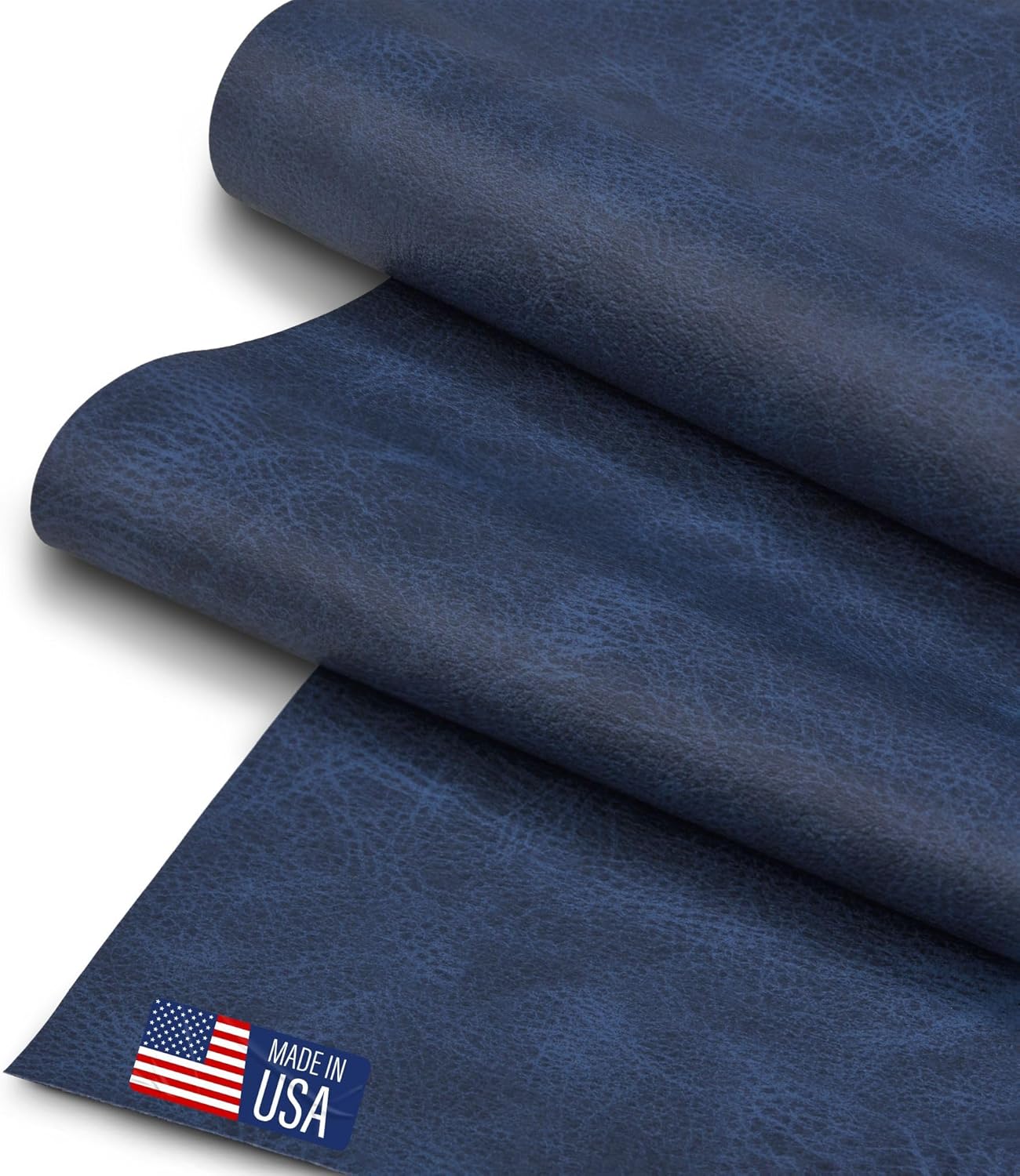 Faux Leather Fabric, Thick Durable Synthetic Repholstery Leather Vinyl, Soft Touch Distressed DIY and Craft Material - Individual 1 Yard Cut 36"x54" (Cocoa) - Image 8