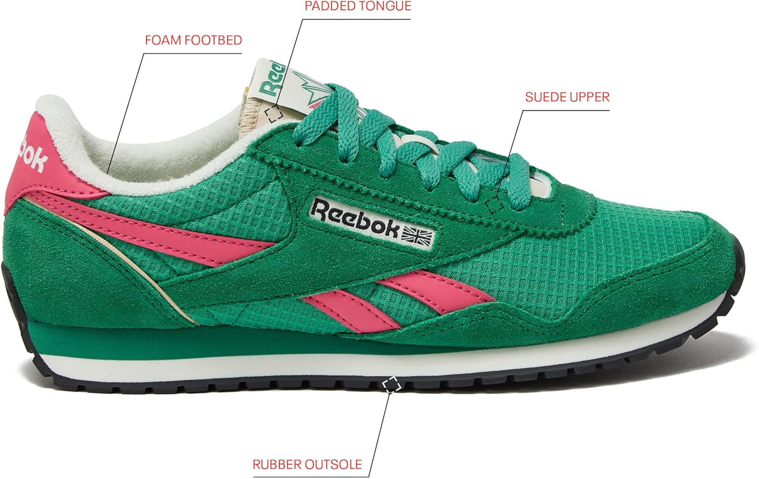 Reebok Women's Classic AZ Legacy Sneakers for Women, Casual Athletic Womens Shoes