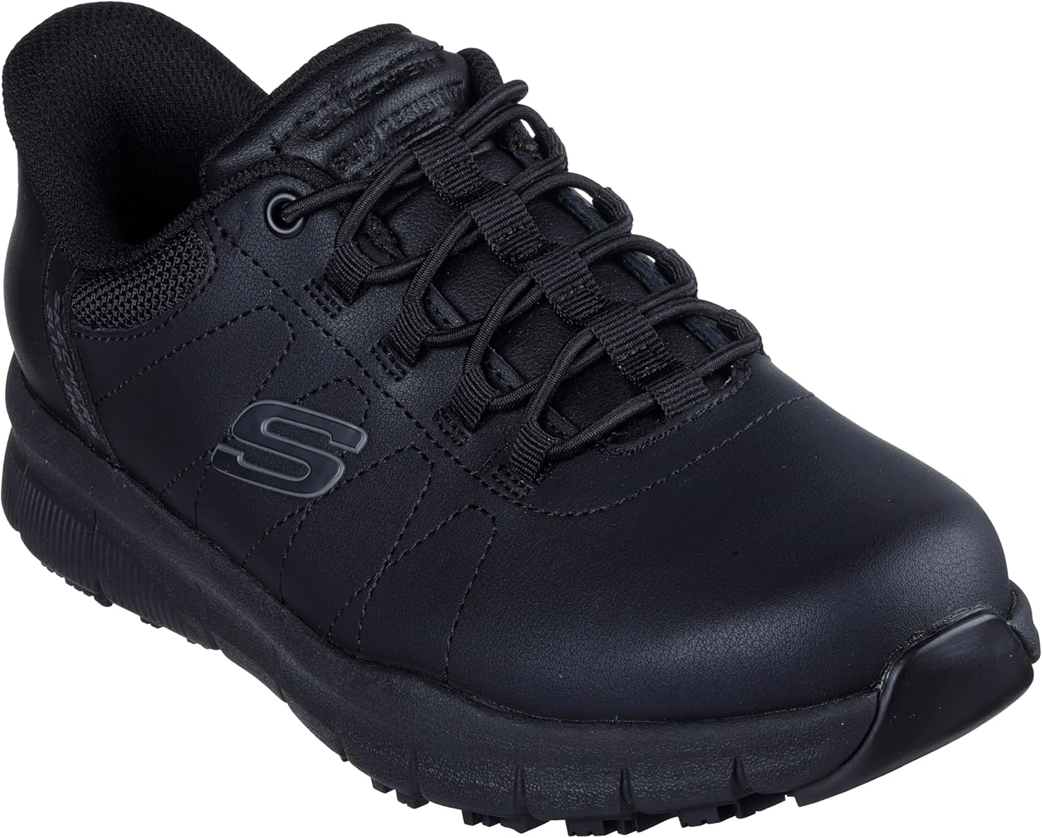 Skechers Women's Work Hands Free Slip Ins Nampa-Cottonbud Bungee Athletic Sr Shoes