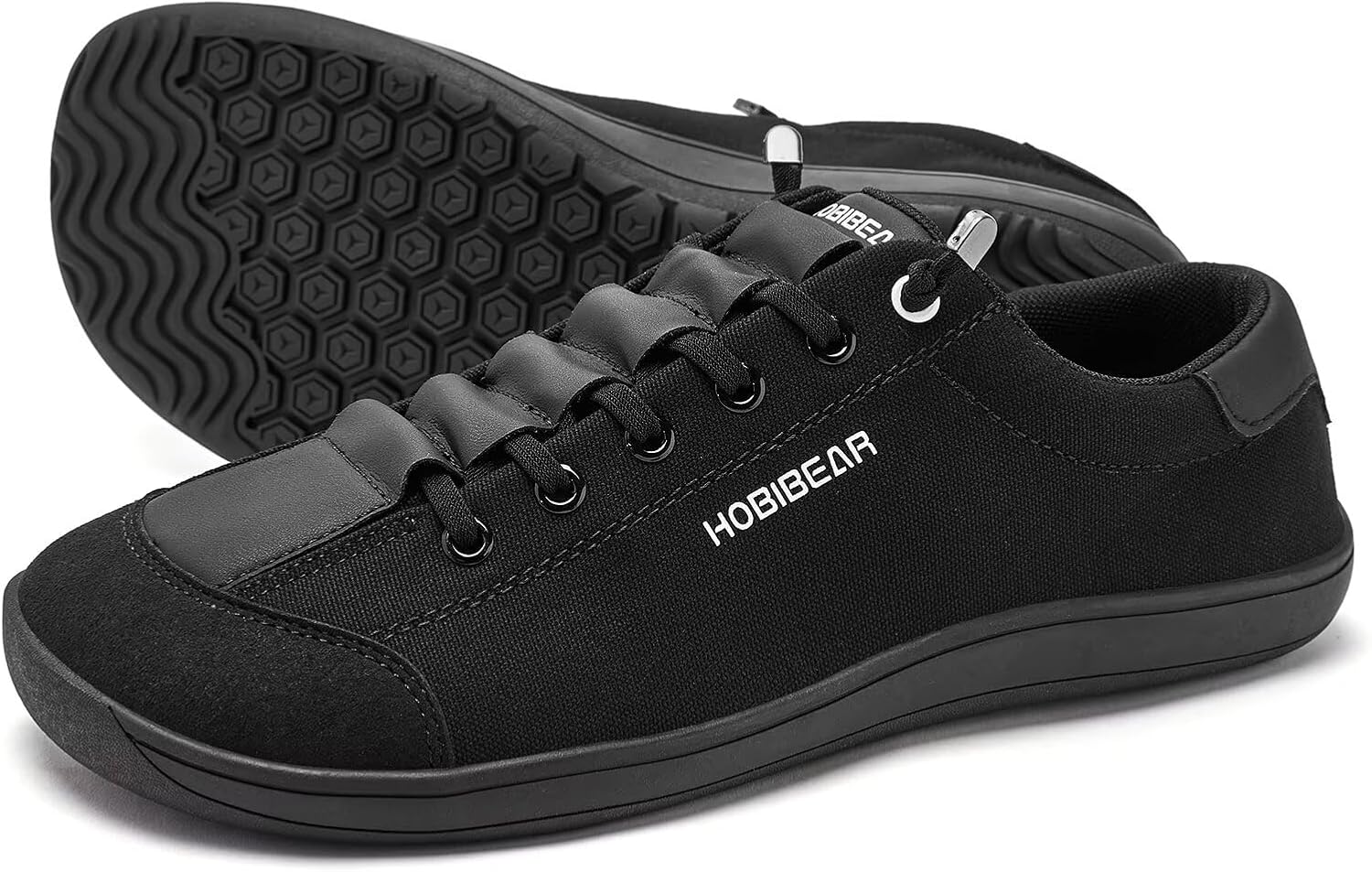 HOBIBEAR Barefoot Minimalist Shoes Womens Mens | Zero Drop | Wide Width Canvas Slip-on Shoes