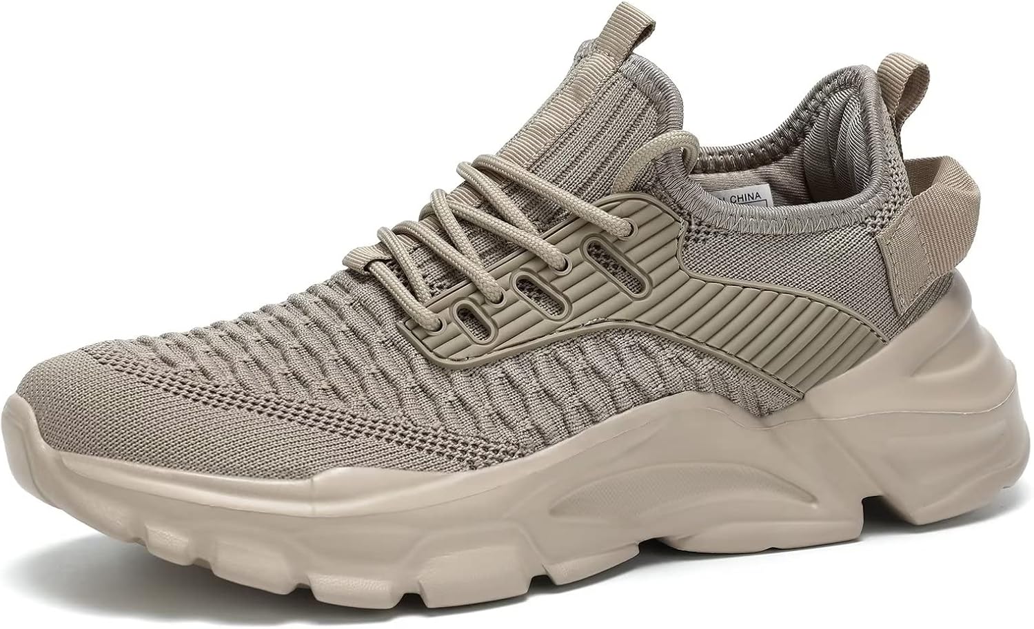 Srenket Men's Running Shoes, Non Slip, Breathable, Lightweight Fashion Sneakers, Slip Resistant Athletic Sports Walking Gym Work Shoes