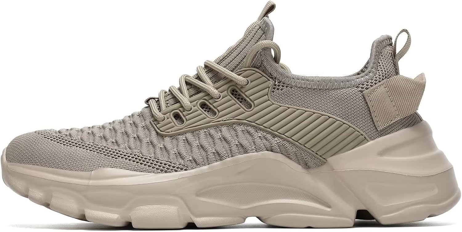Alternative view of Srenket Men's Running Shoes, Non Slip, Breathable, Lightweight Fashion Sneakers, Slip Resistant Athletic Sports Walking Gym Work Shoes