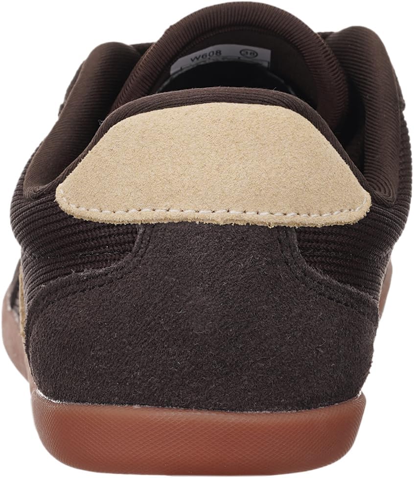 WHITIN Wide Barefoot Sneakers for Women | Brogue Toe Cap Style | Suede-Knit Hybrid - Image 4