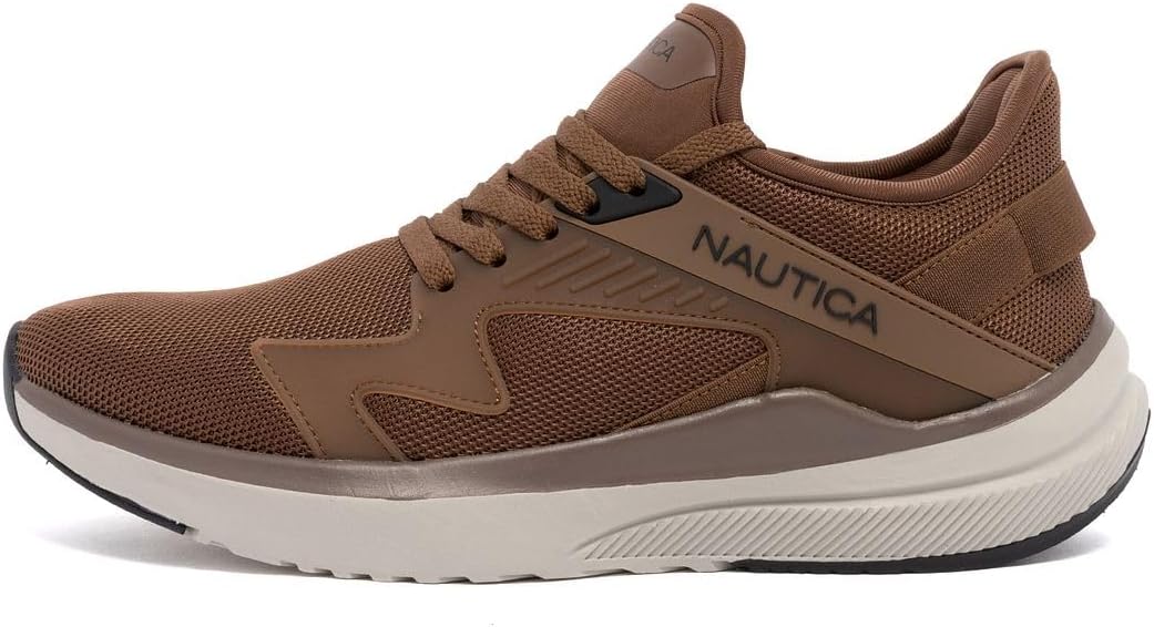 Alternative view of Nautica Menu2019s Lightweight Casual Athletic Laceu2011Up Sneakers u2013 Breathable Knit & Vegan Leather Upper, Cushioned Insole & Rubber Outsole, Allu2011Day Comfort Walking Shoes - Theodoor