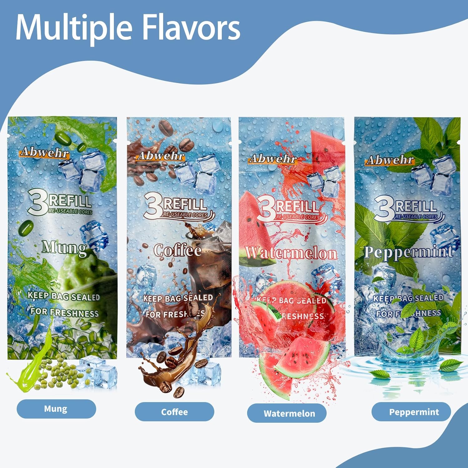 Alternative view of Abwehr 4-Pack Essentials Oil Aromatherapy Sticks, Fresh Breath Oral Fixation Aid, Calming Chewable Alternative for Smoke & Pen Biting Habits for Valentine's Day gifts