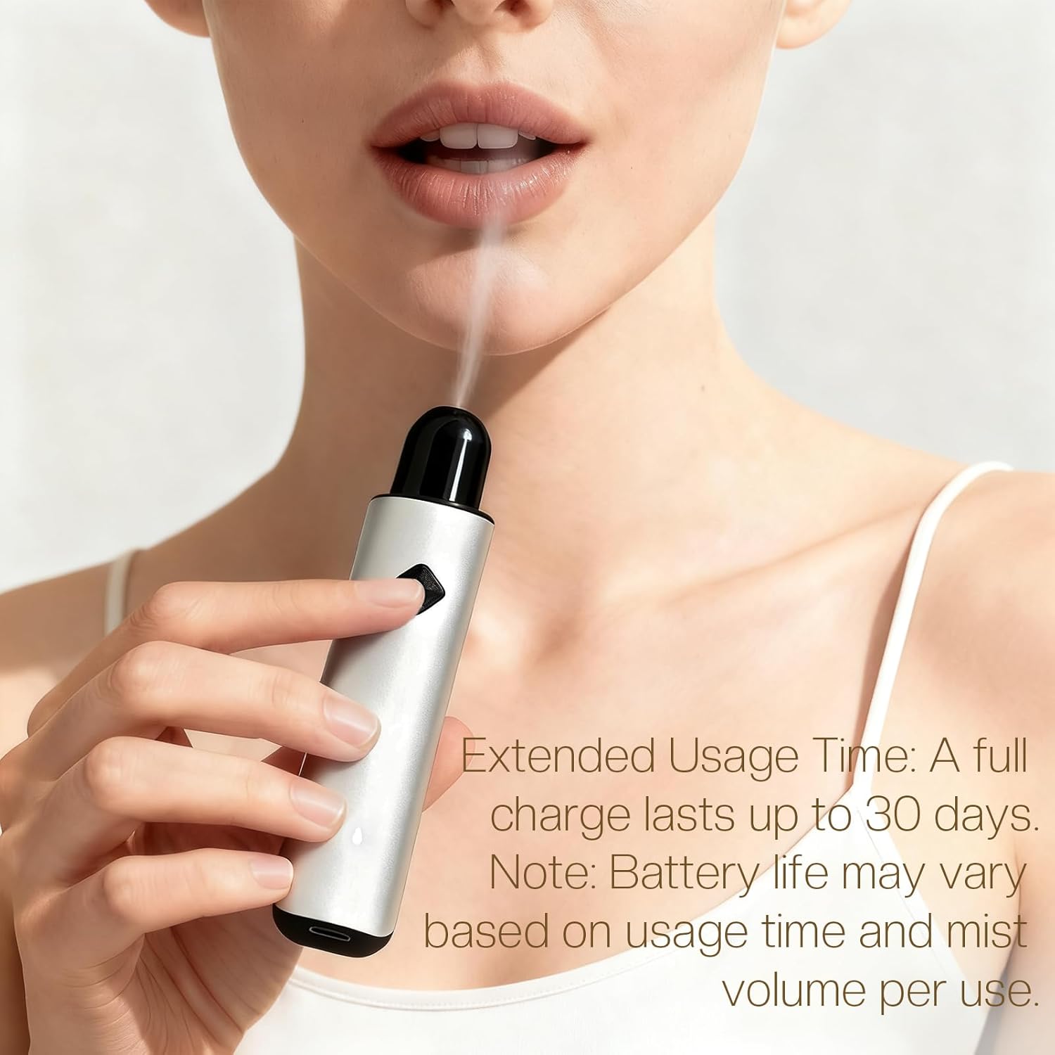 Alternative view of Smart Rechargeable Oral Spray For Bad Breath Portable Fresh Breath Mist Device Mint Flavor, Refillable Design for Daily Refreshing Use
