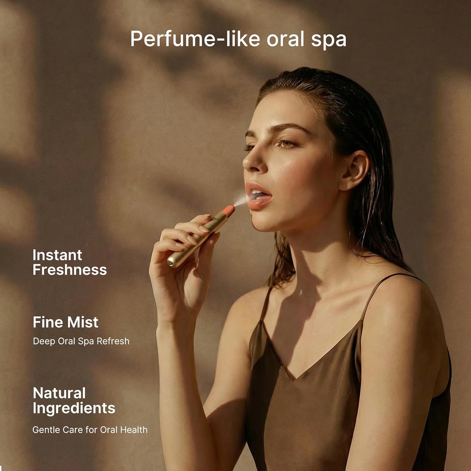 ZDEER Electric Oral Spray - Probiotic Mouth Spray Fresh Breath, Alcohol Free Breath Spray for Bad Breath, Rechargeable, Travel Size, Various Flavors With 3 Flavors Cartridges