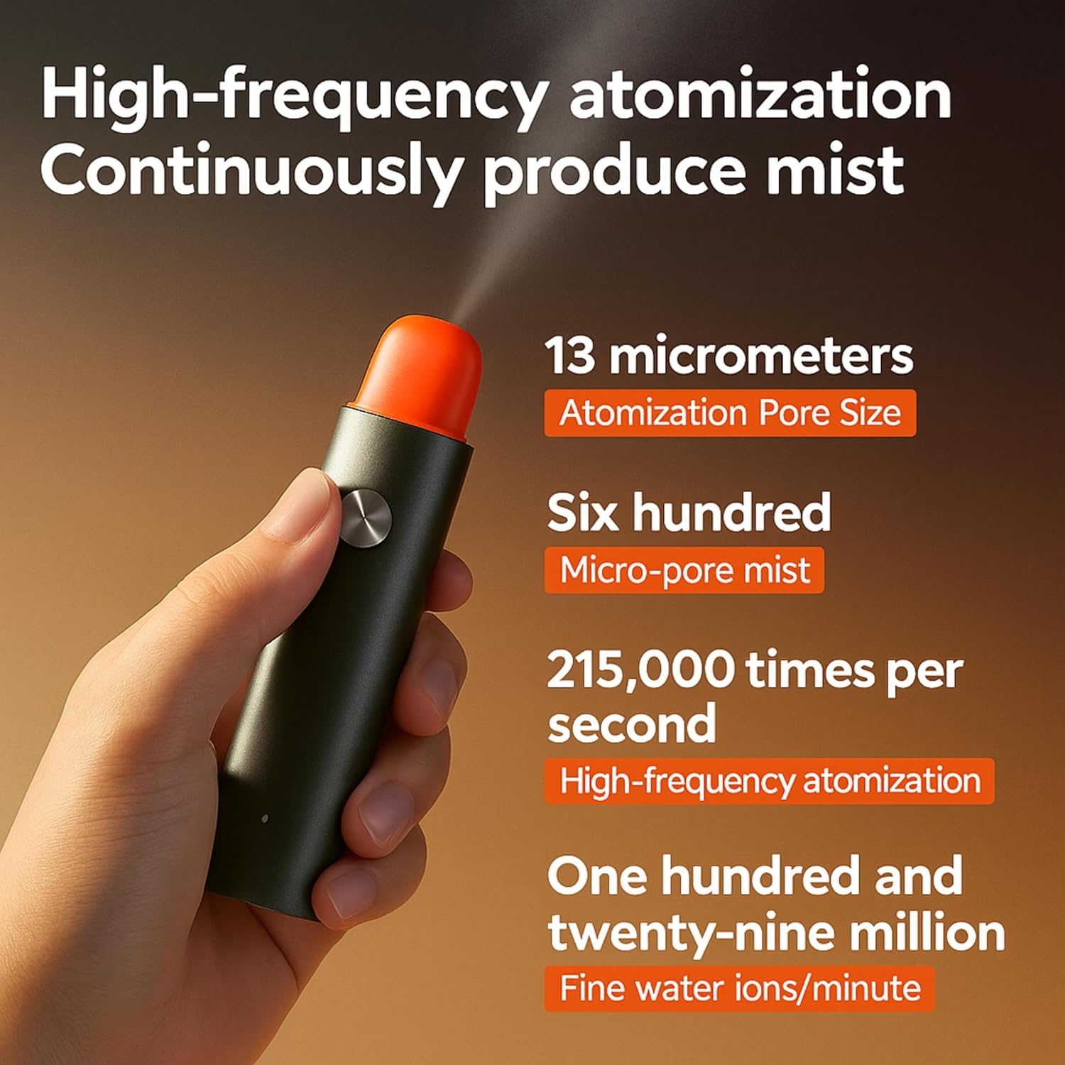 EAGLENOS Smart Electric Oral Spray, Portable Electric Breath Spray & Rechargeable Mouth Spray with 4 Pods (2 Flavors: Lychee & Cucumber), Instant Fresh Breath in 3s, Alcohol& Sugar Free (Dark Grey)