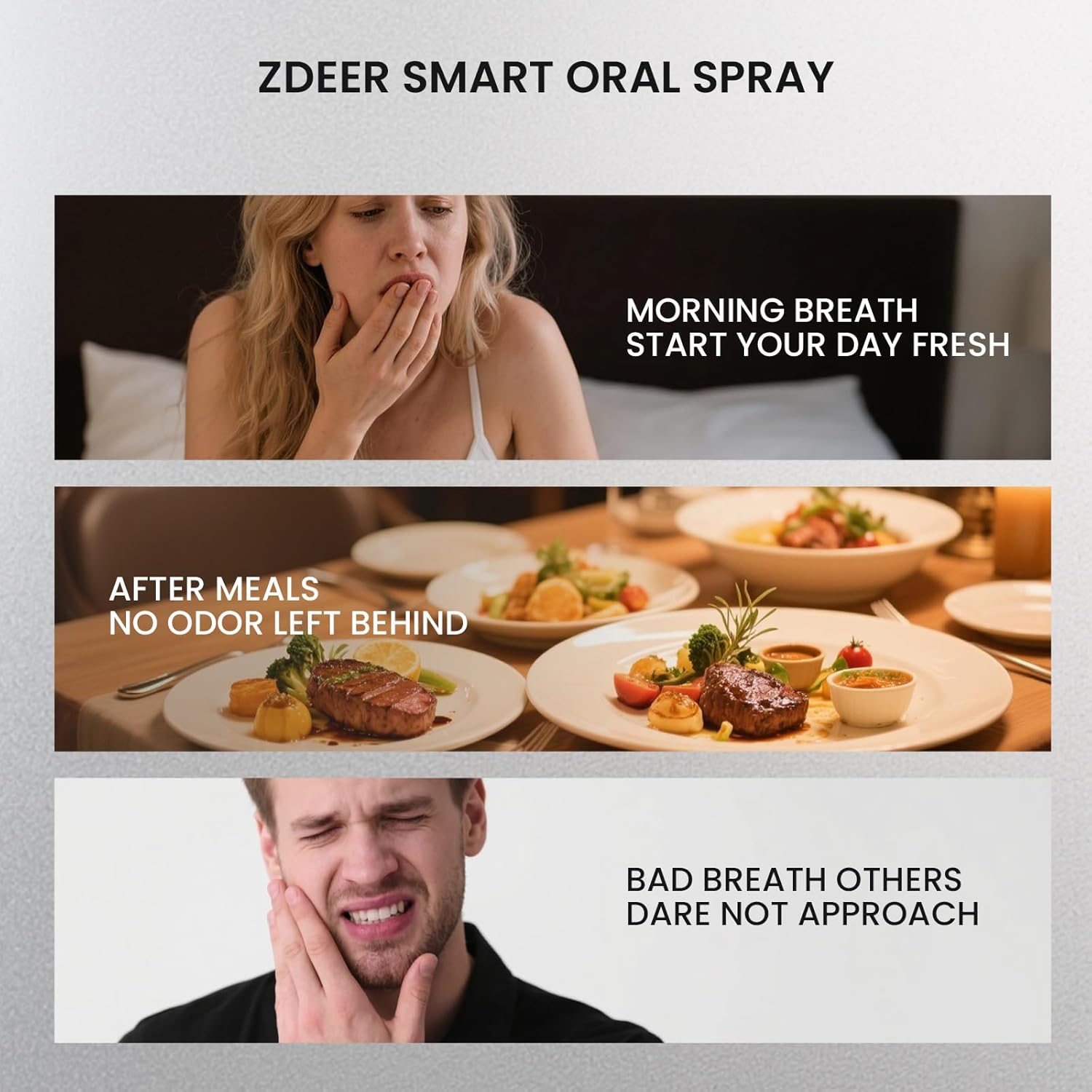 Alternative view of Fresh Smart Electric Oral Spray for Oral Care – Probiotic Breath Spray Freshener for Bad Breath with 3 Refill Flavors – Portable Rechargeable Travel Size Mouth Spray for Adults & Daily Use