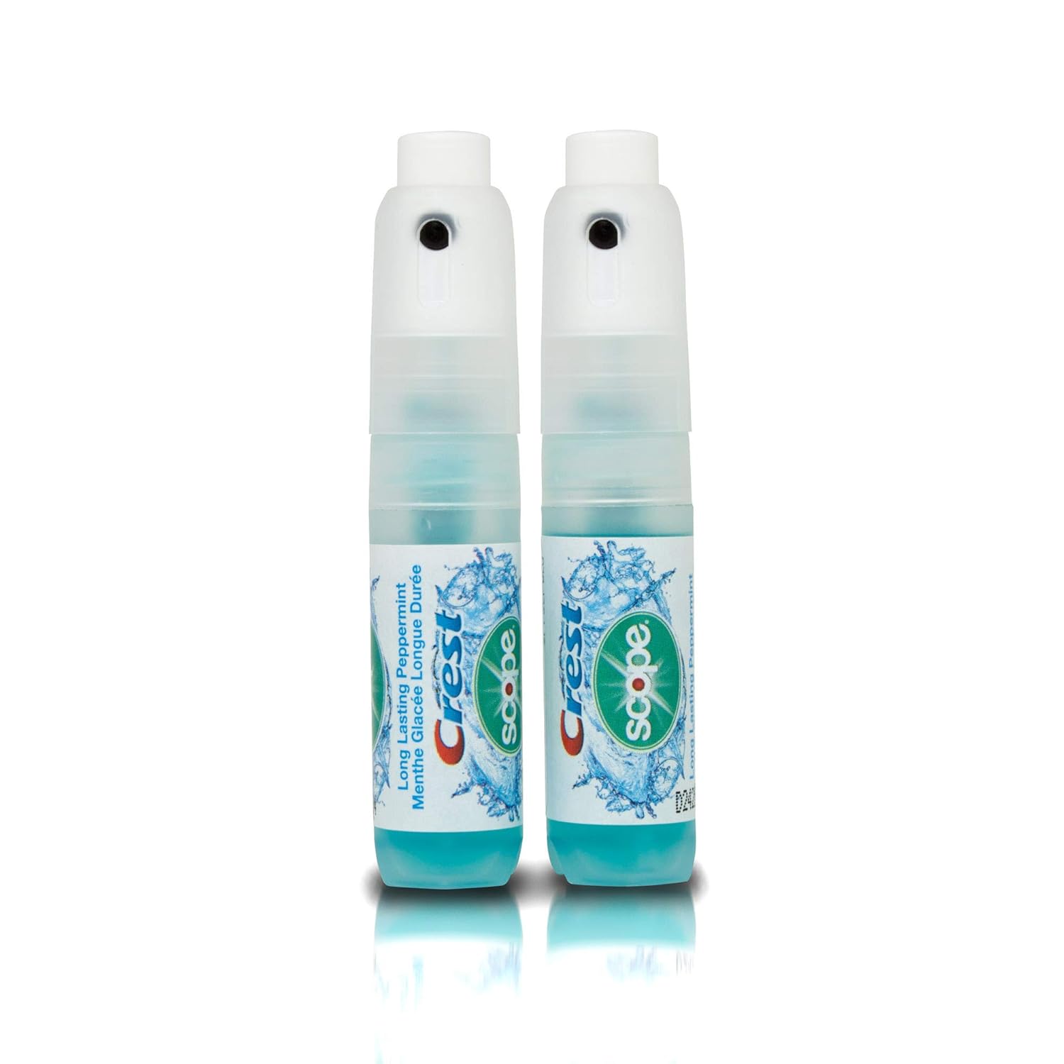 Crest Breath Mist With Scope Long Lasting Peppermint 2 7Ml Bottles