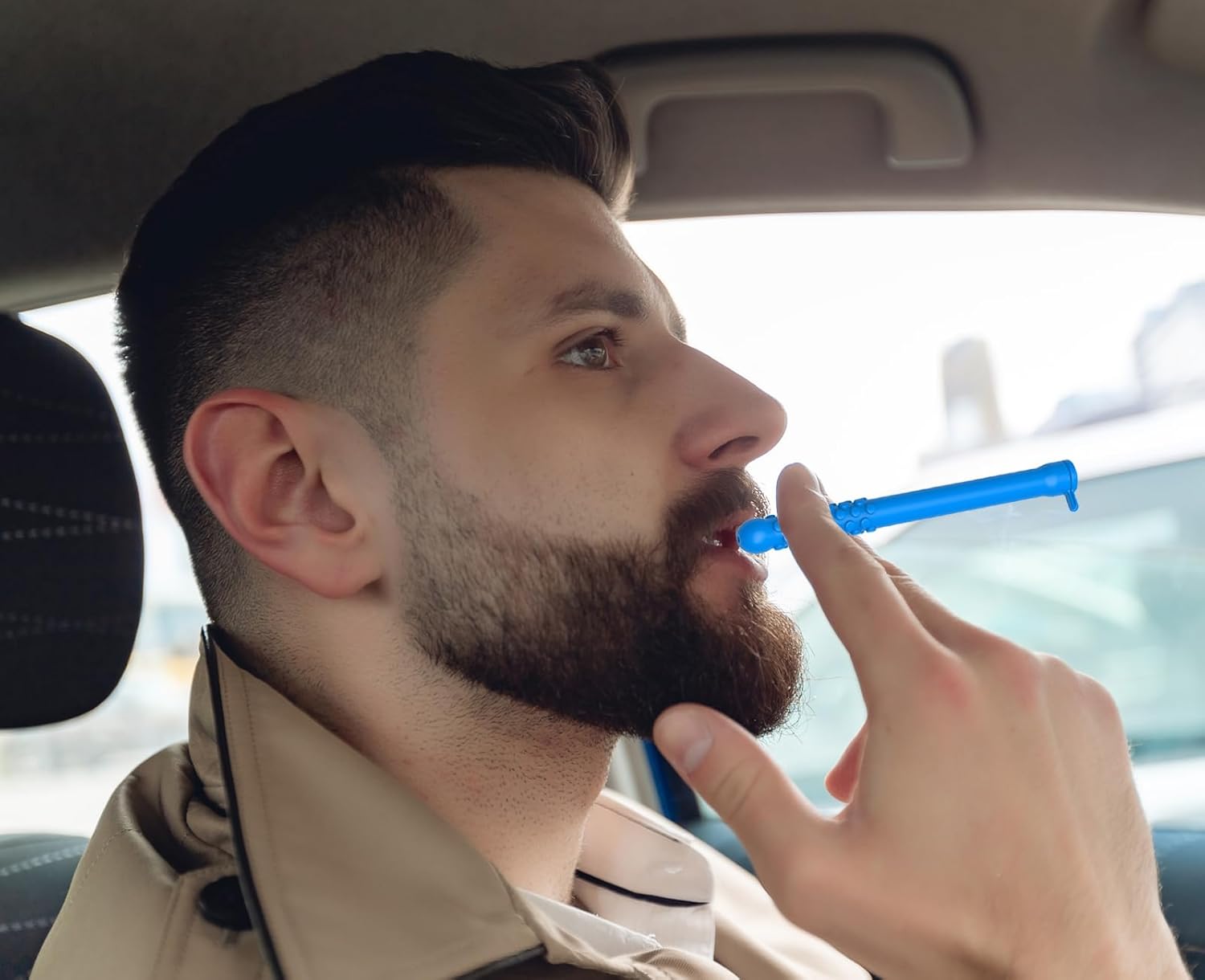 3-Pack Chewable Essential Oil Breath Sticks -Focus attention, Aromatherapy, Fresh Breath, Stop Smoking Chew Stick, Chewable Breather Quit Smoking