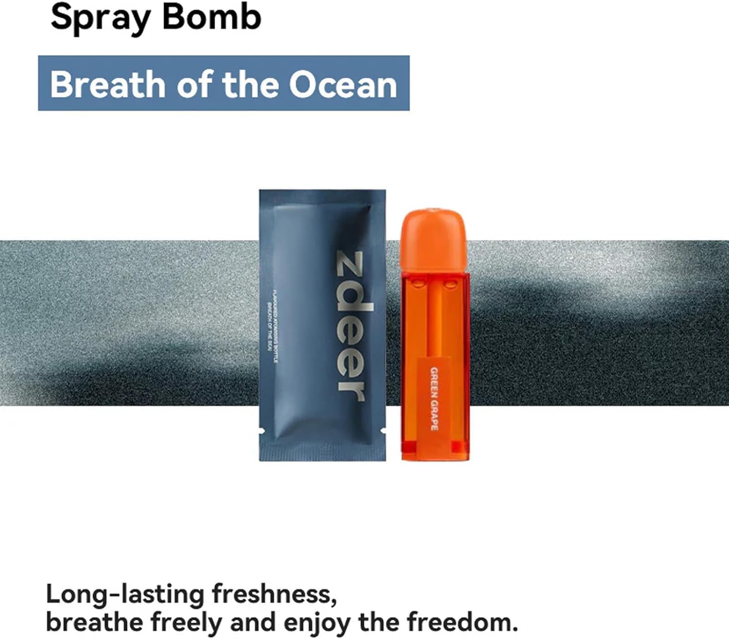 Alternative view of ZDEER Smart Electric Oral Spray Refill for PW13 u2013 3-Pack (Breath of The Sea) u2013 Ocean-Inspired Coolness for a Crisp, Clean Feel