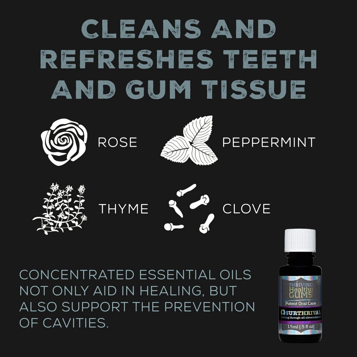 Alternative view of Surthrival Thriving Healthy Gums Essential Oil 5mL