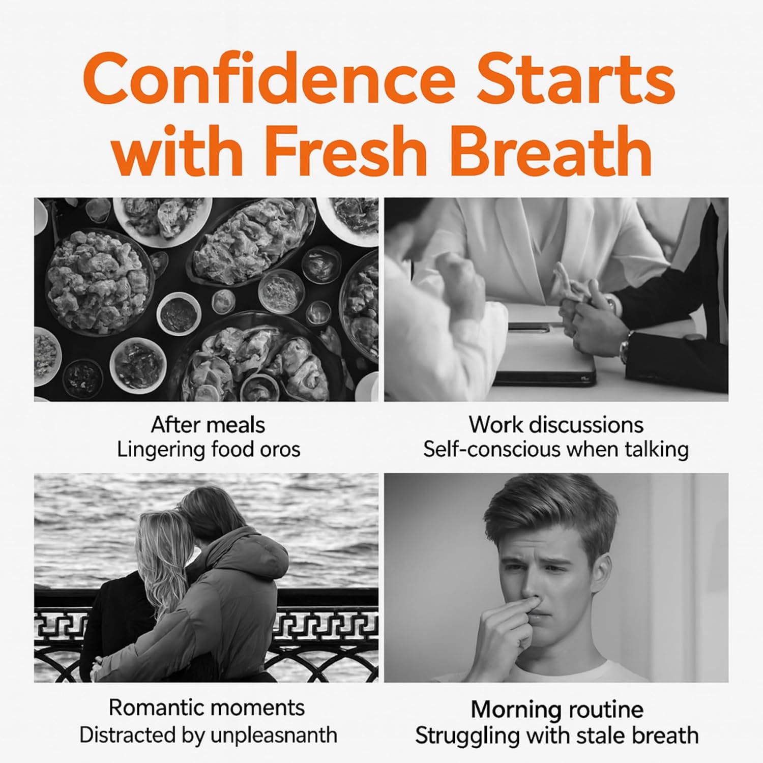 Alternative view of EAGLENOS Smart Electric Oral Spray, Portable Electric Breath Spray & Rechargeable Mouth Spray with 4 Pods (2 Flavors: Lychee & Cucumber), Instant Fresh Breath in 3s, Alcohol& Sugar Free (Blue)