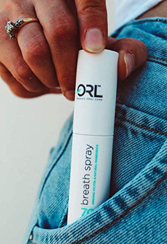 ORL Natural Breath Freshener Spray Fresh Mint 3 Pack – Made in The USA, Organic Xylitol, Natural Fresh Breath, Plant-Based Essential Oils, Elevated Twist Top, Alcohol-Free, Fluoride-Free, pH Balanced