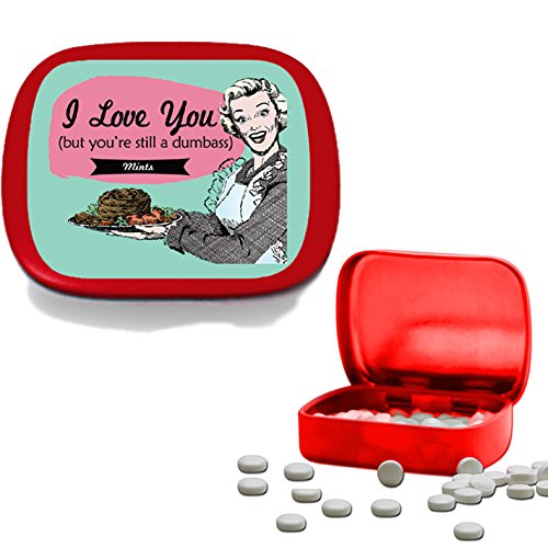 Alternative view of I Love You (But You’re Still a Dumbass) Mints – Funny Valentine’s Day Gift, Peppermint Breath Freshener for Him or Her, Hilarious Minty Novelty by Gears Out